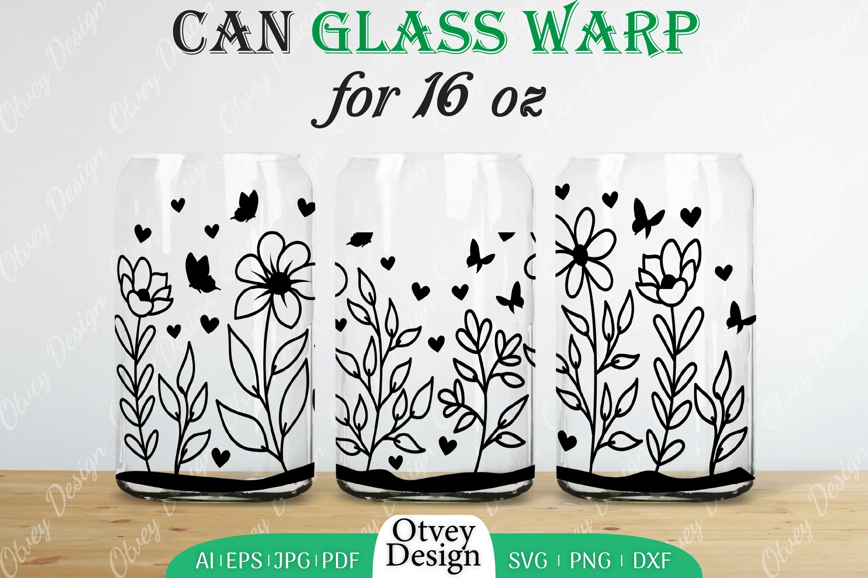 Blooming Wildflowers Can Glass 16 OZ SVG Bundle - Image 2