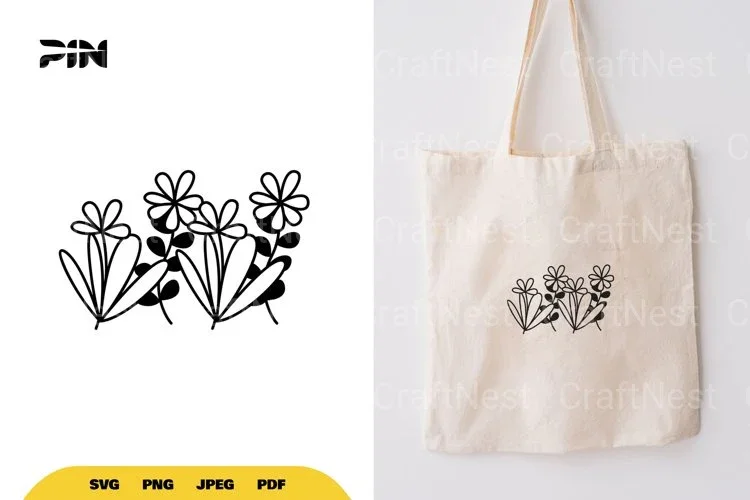 Blooming Wildflowers SVG Bundle