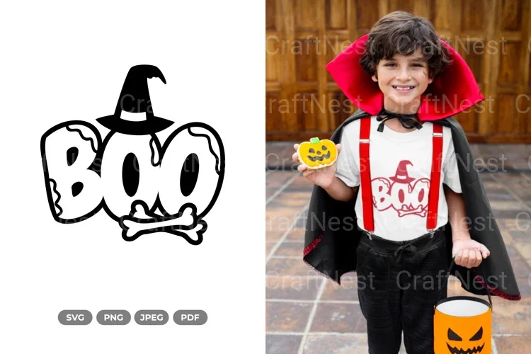 Boo Halloween SVG Bundle Clipart