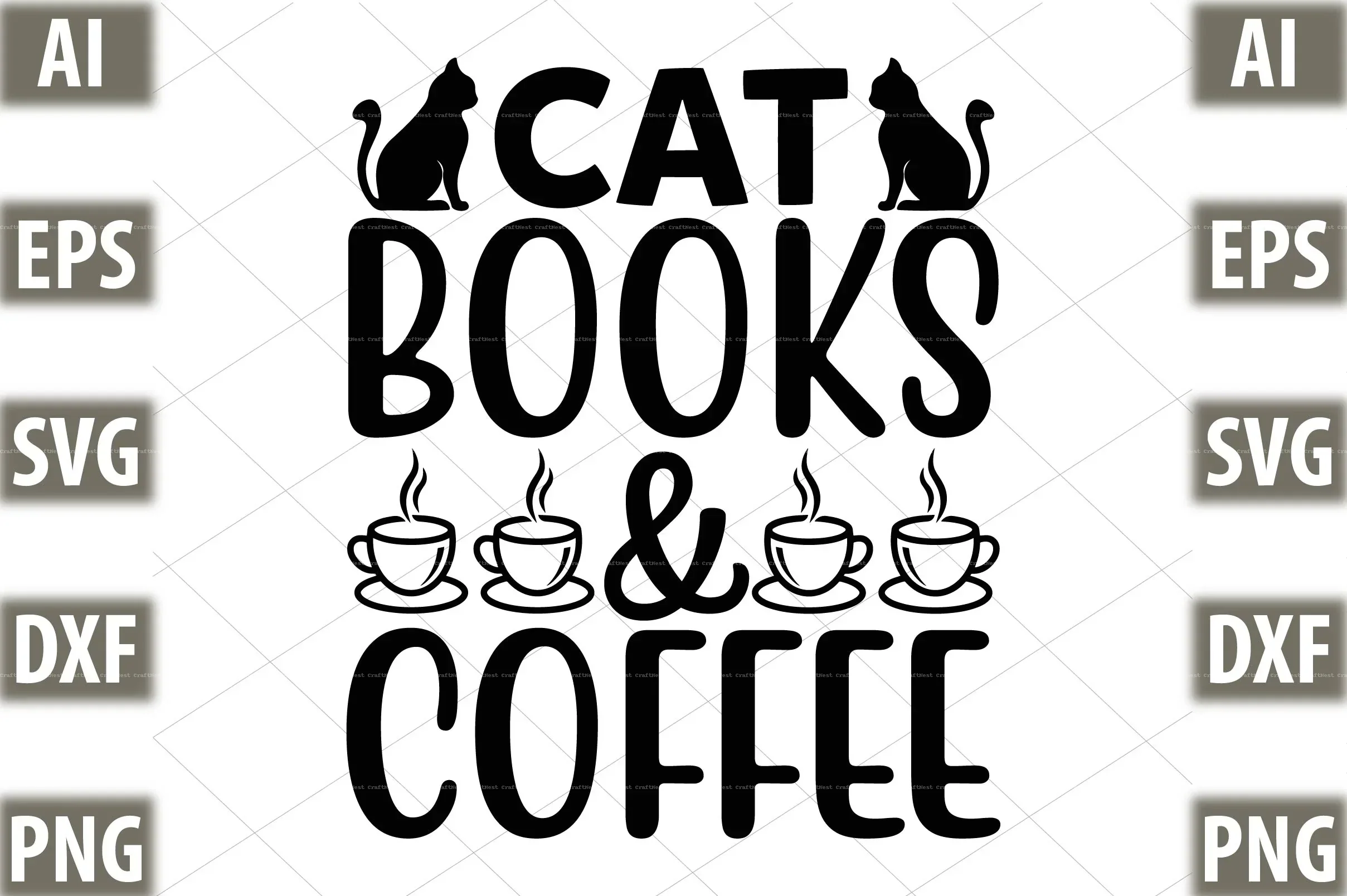 Book Lover SVG Design Bundle - Image 10