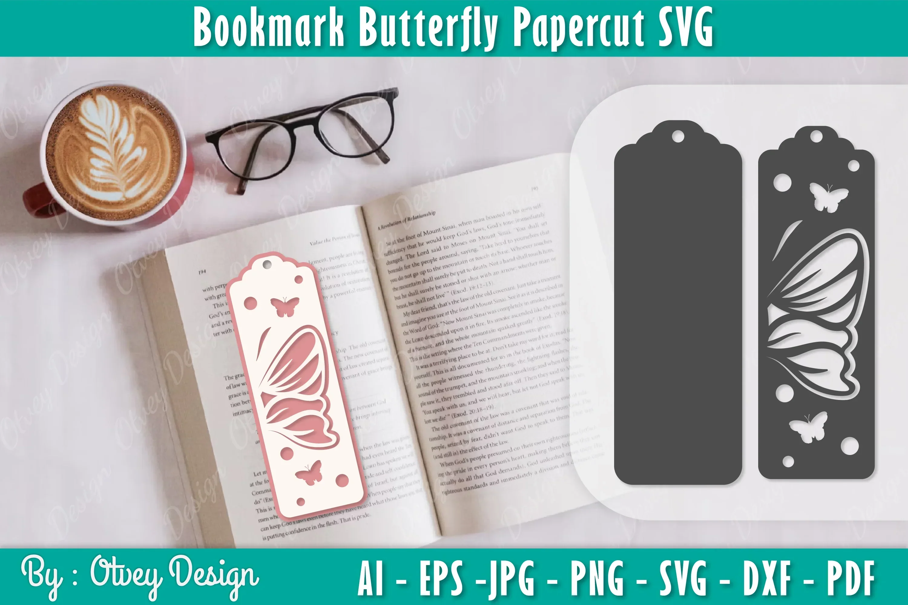 Bookmark Butterfly SVG Bundle