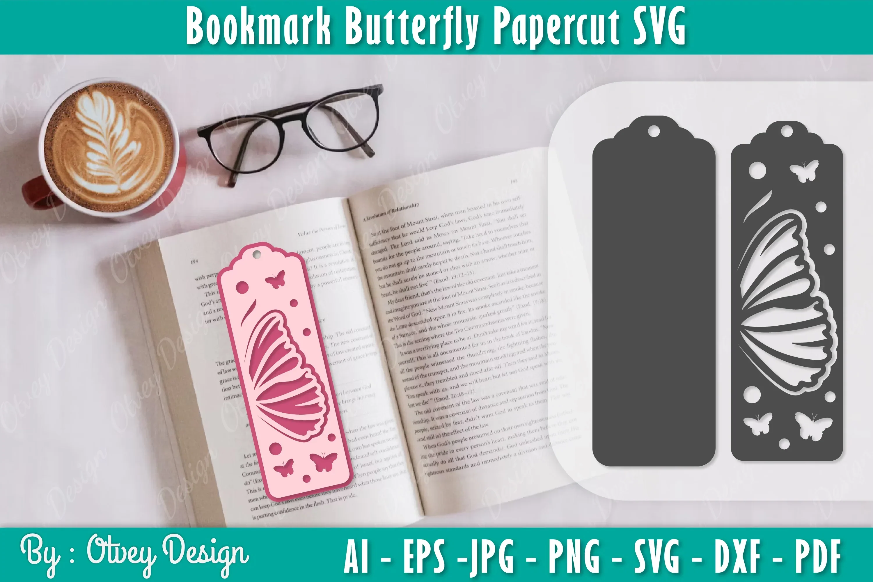 Bookmark Butterfly SVG Bundle
