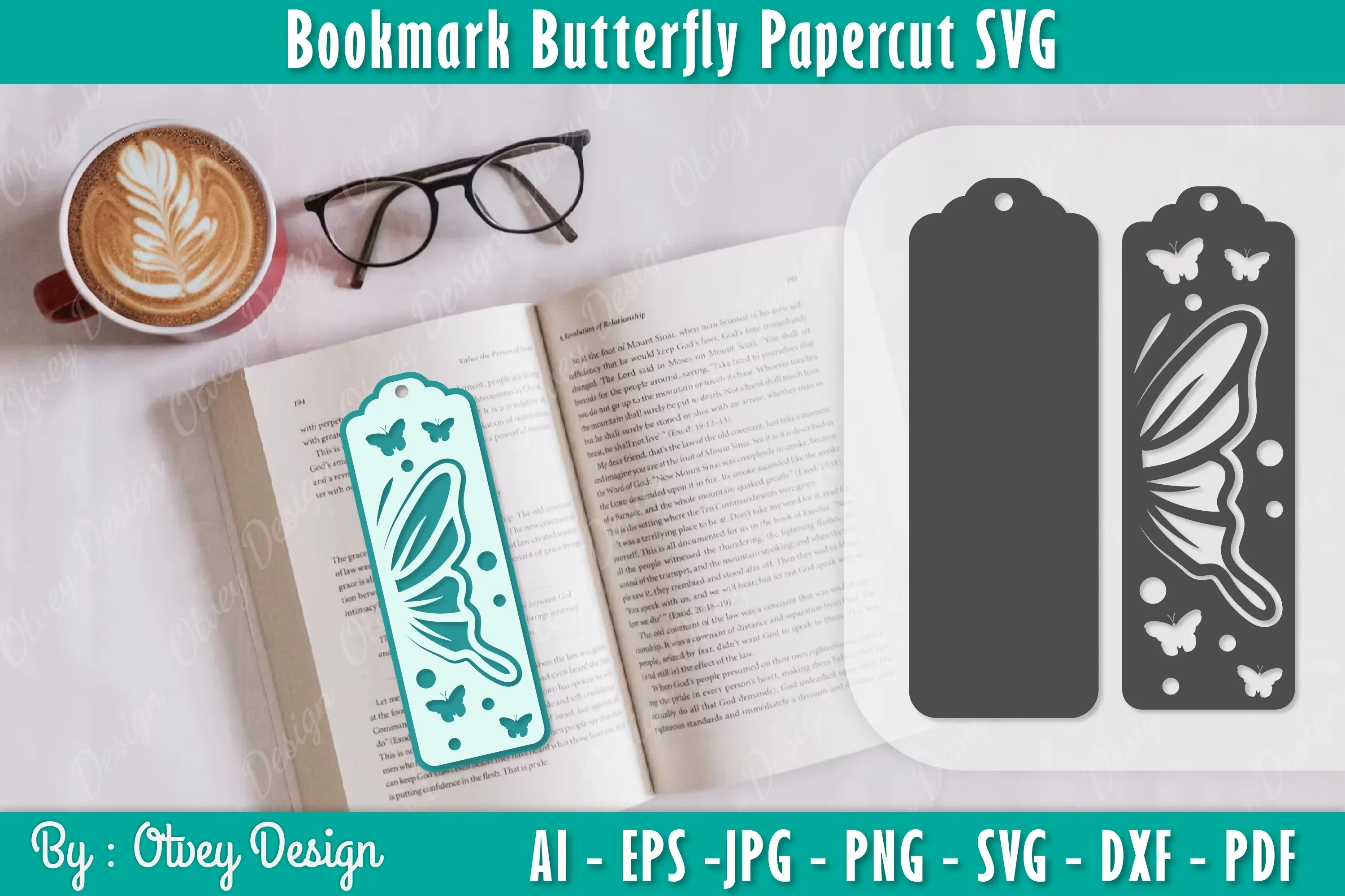 Bookmark Butterfly SVG Bundle