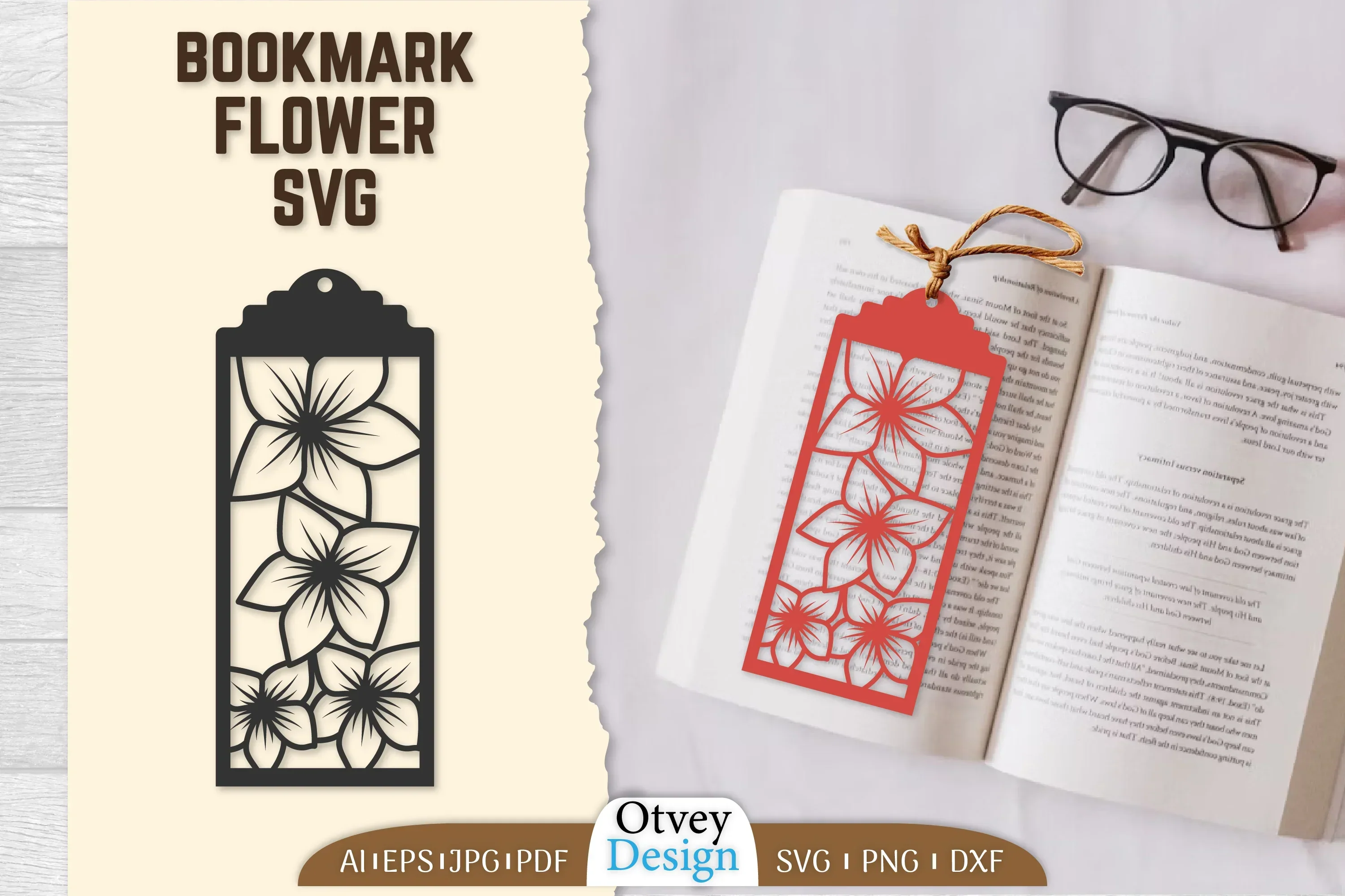 Bookmark Flower SVG Bundle