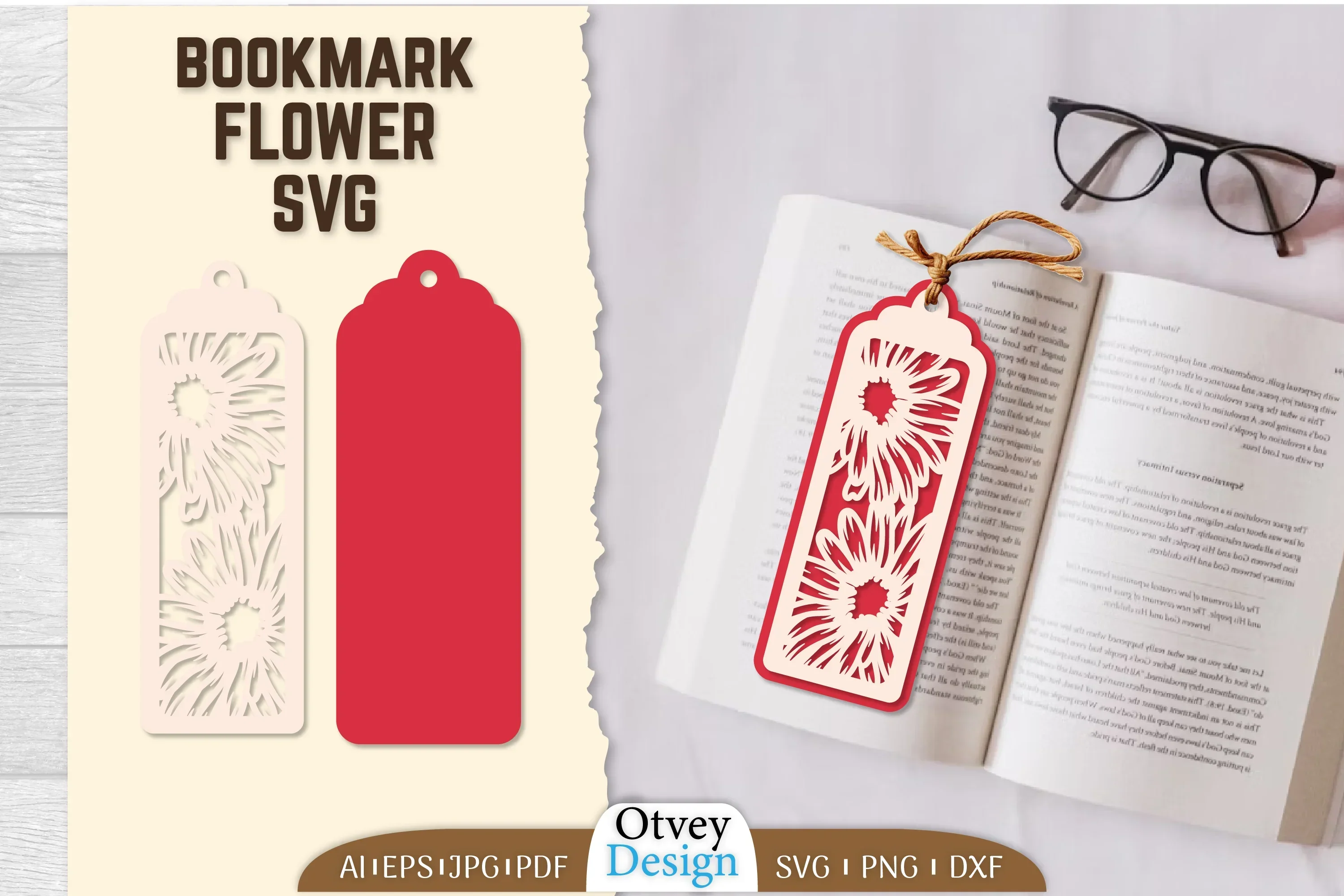 Bookmark Flower SVG Bundle