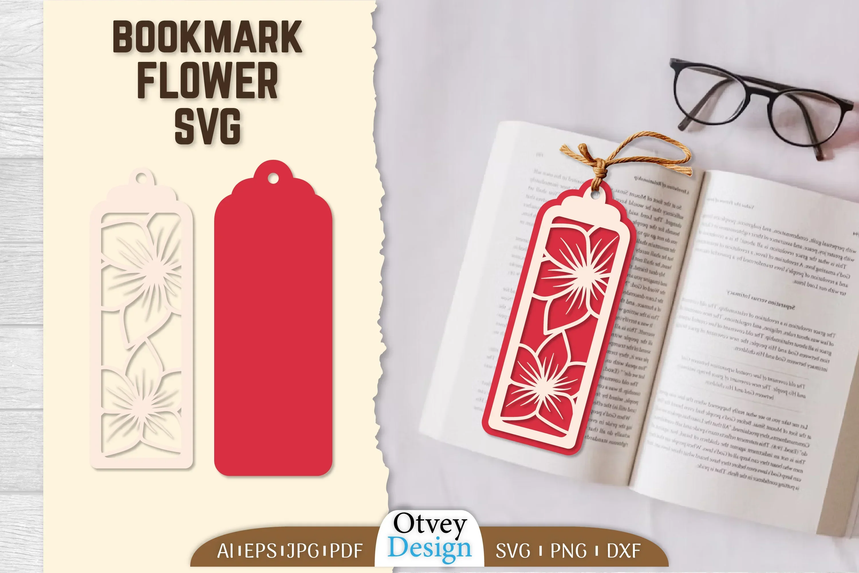 Bookmark Flower SVG Bundle