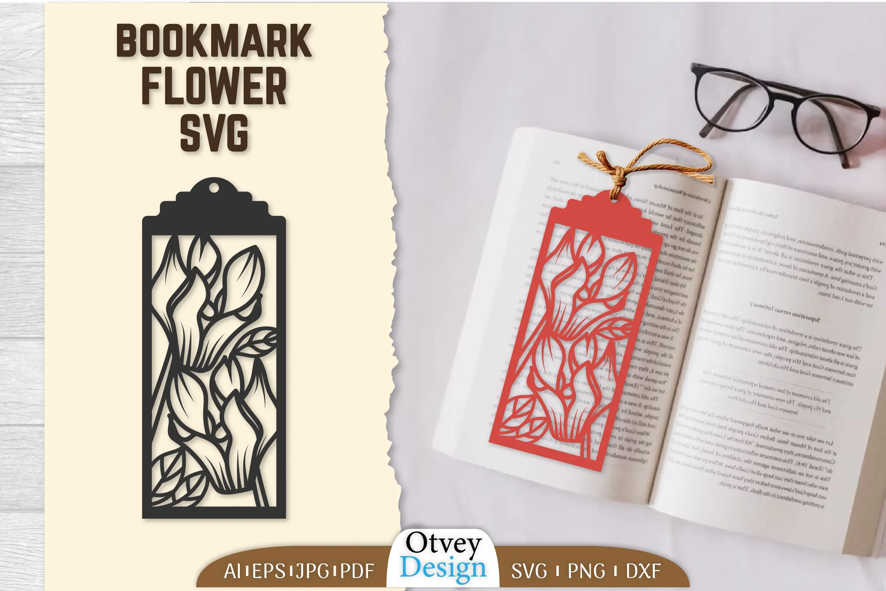 Bookmark Flower SVG Bundle
