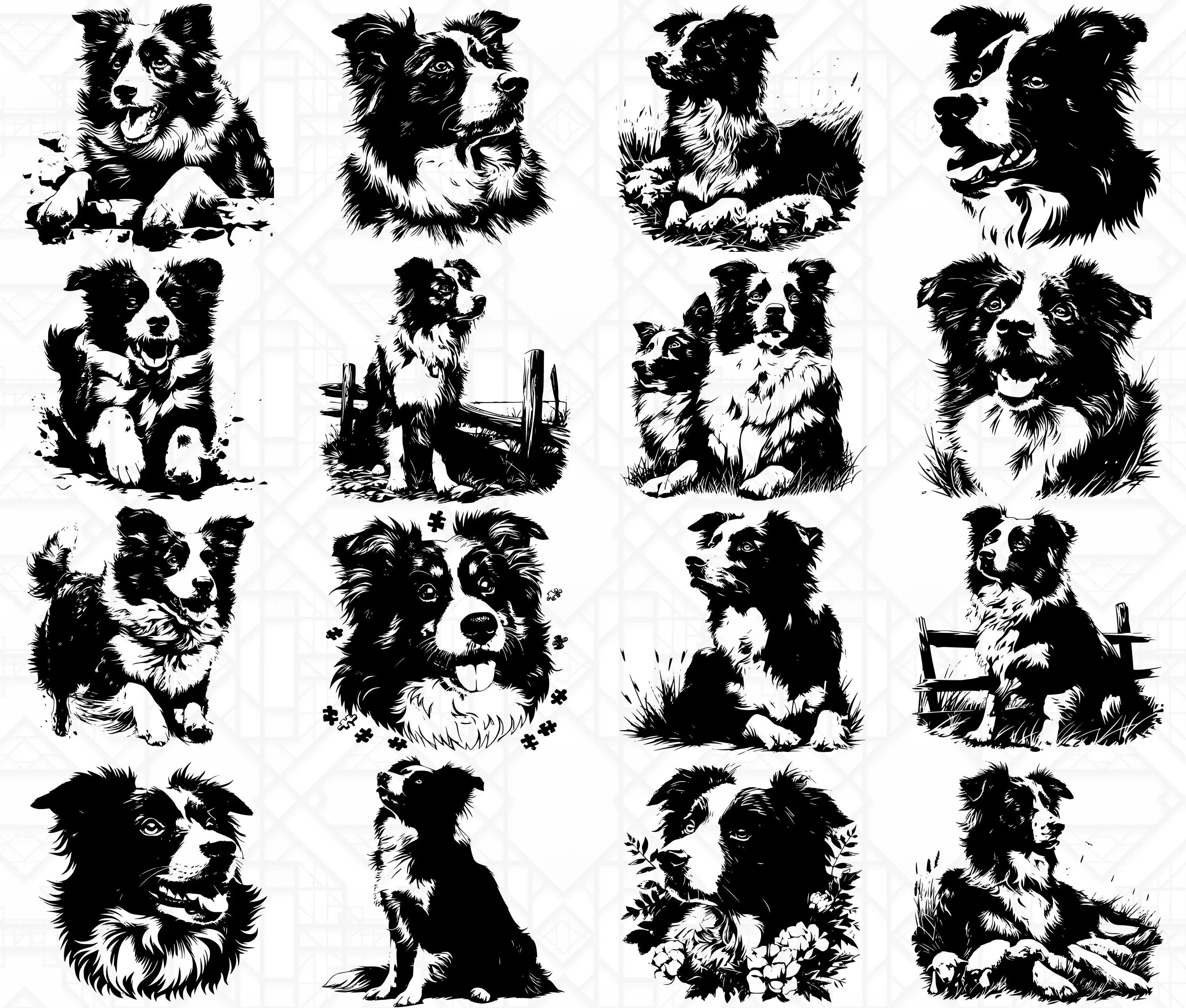 Border Collie SVG Bundle - Image 3