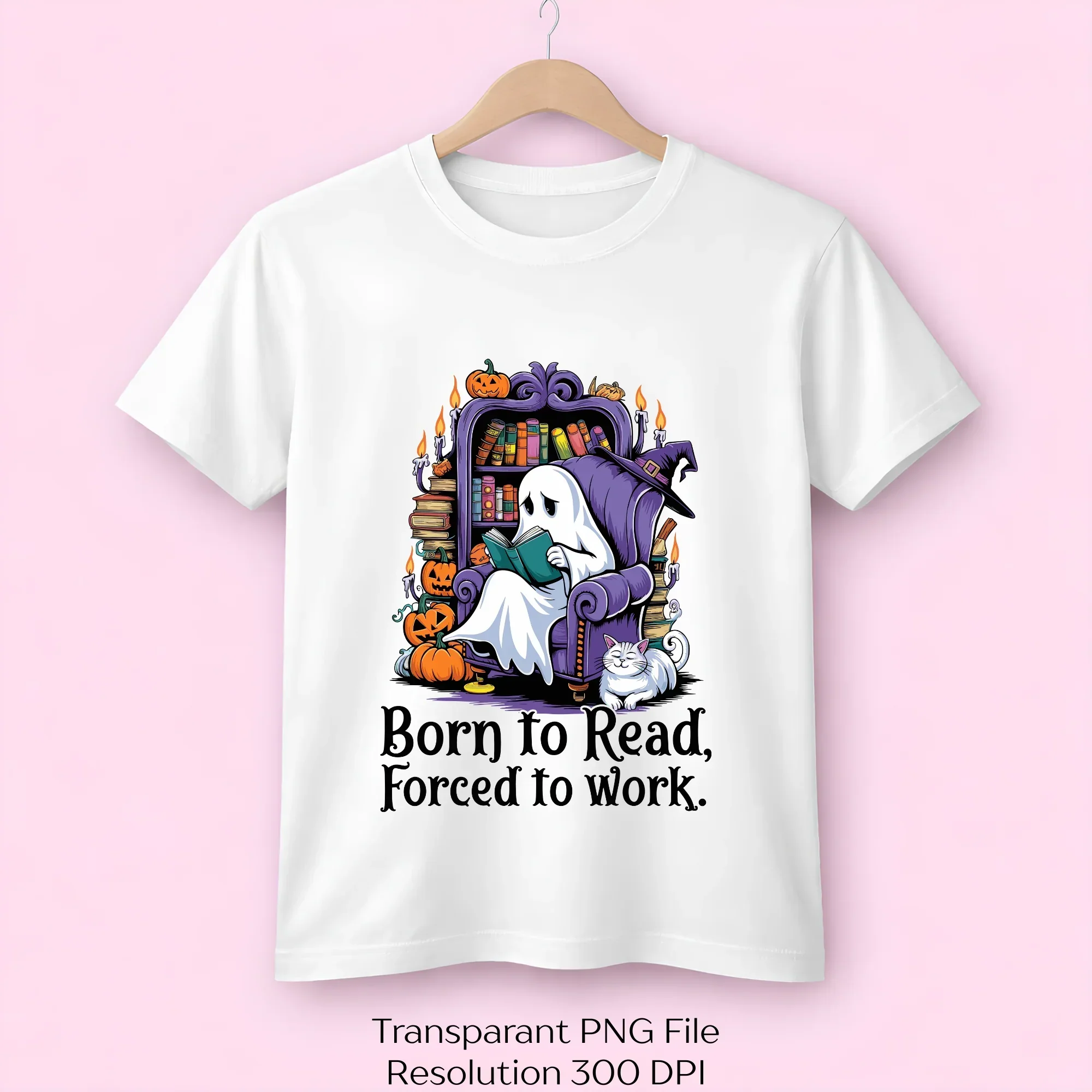 Born to Read Ghost Halloween Book Lover SVG Bundle