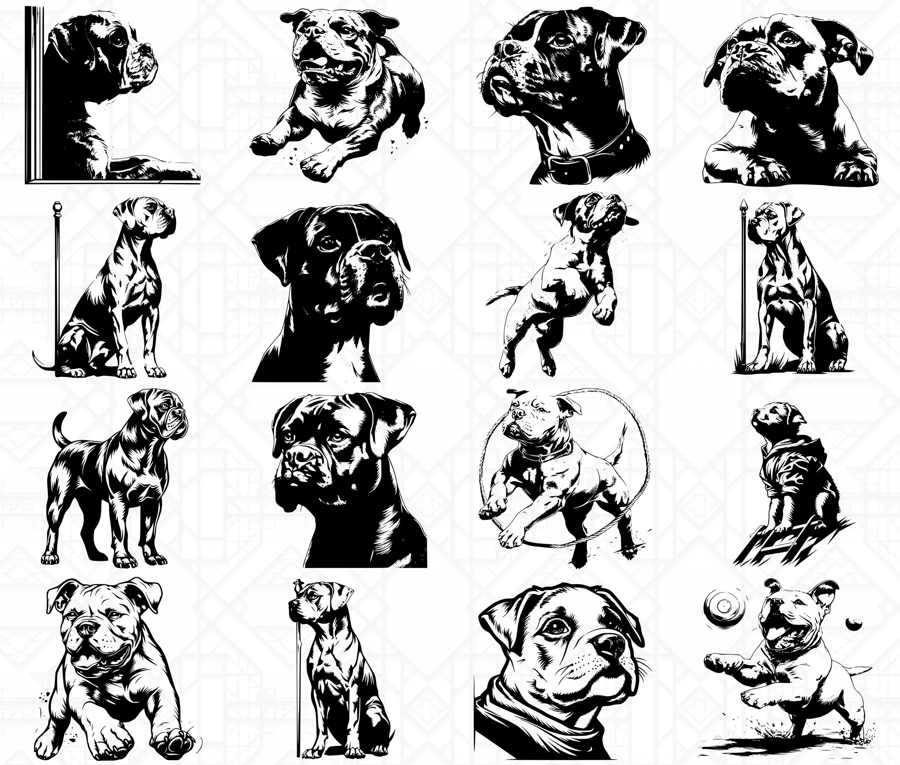 Boxer Dog SVG Bundle - Image 4