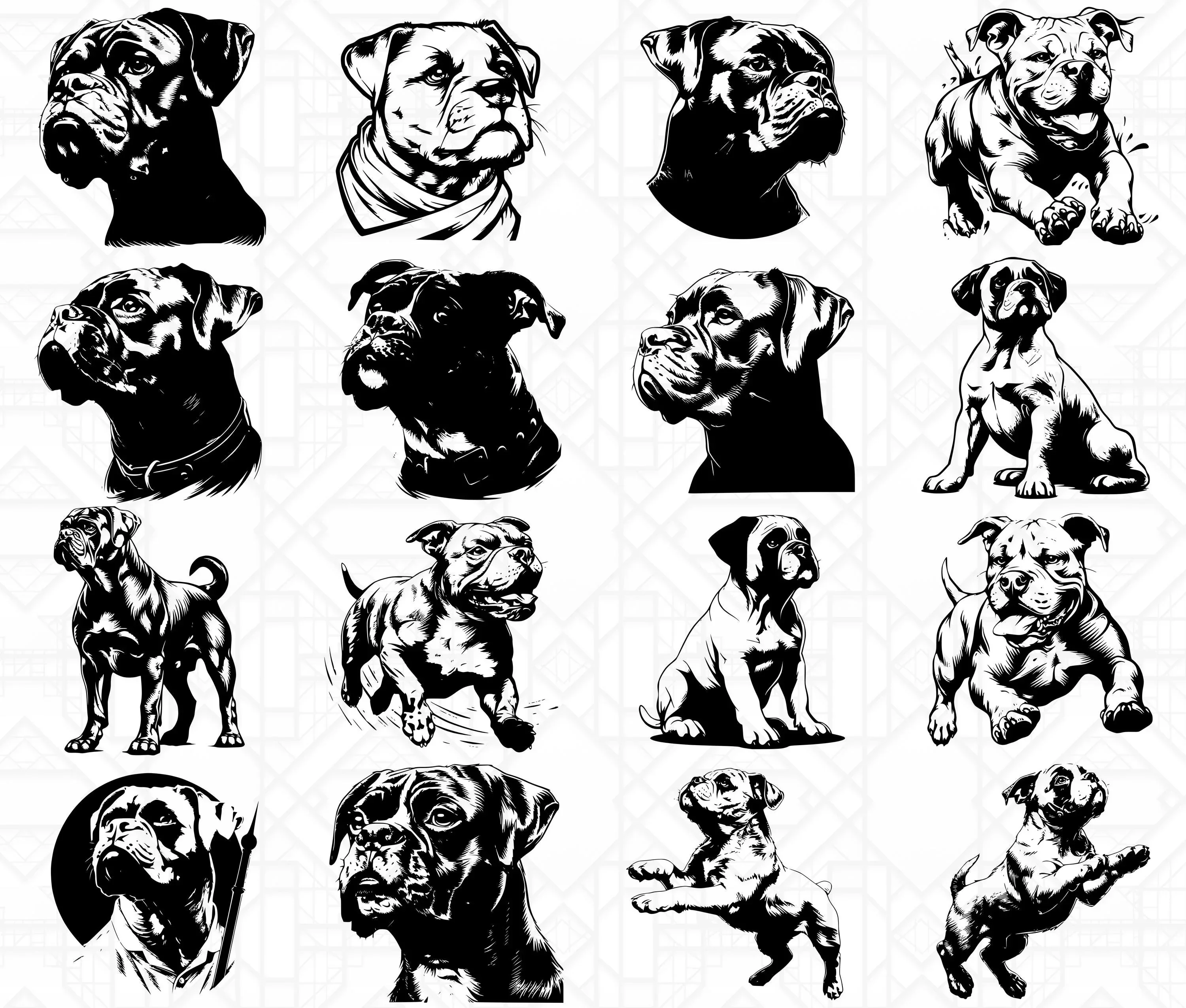 Boxer Dog SVG Bundle - Image 5