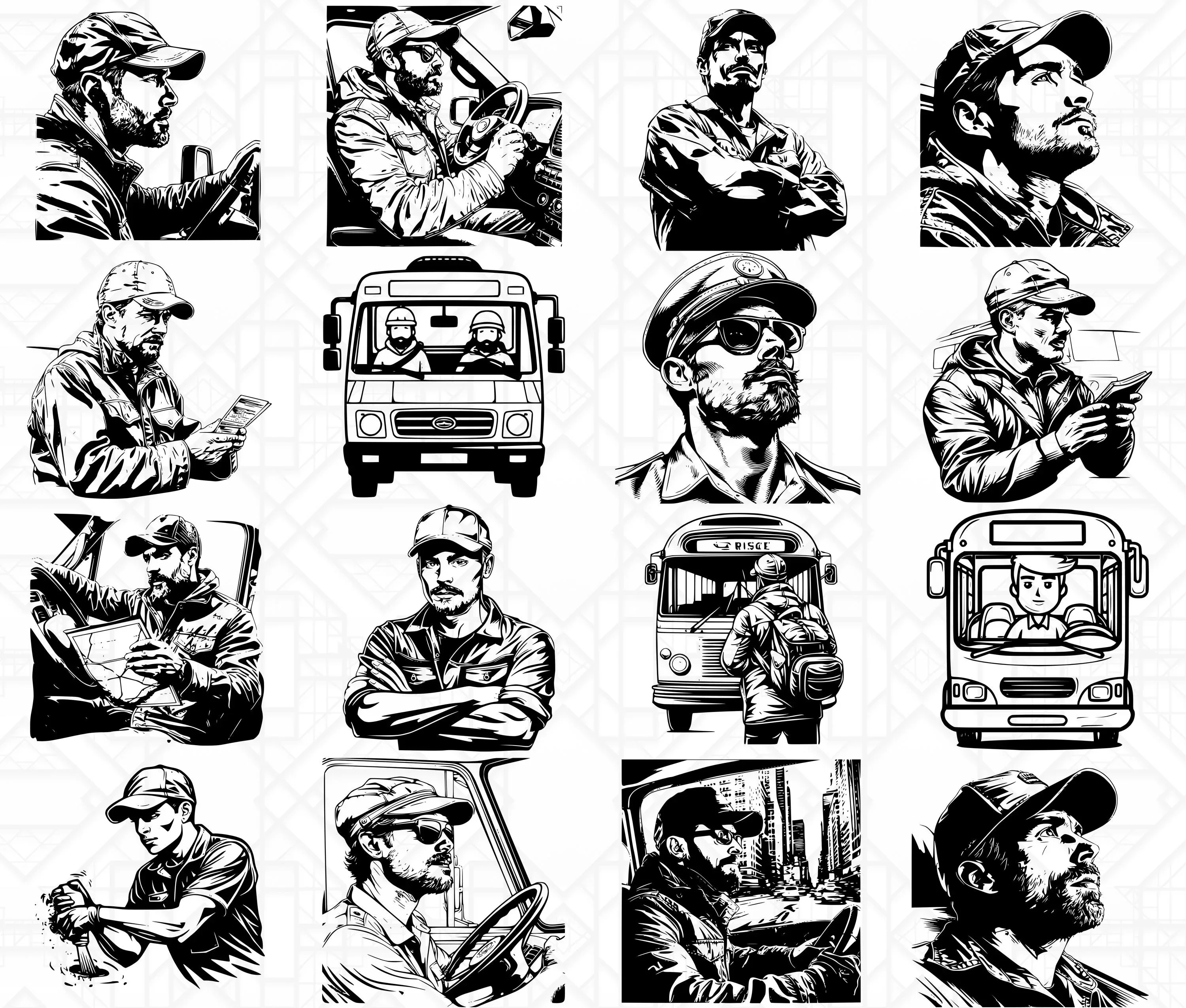 Bus Driver SVG Bundle - Image 2