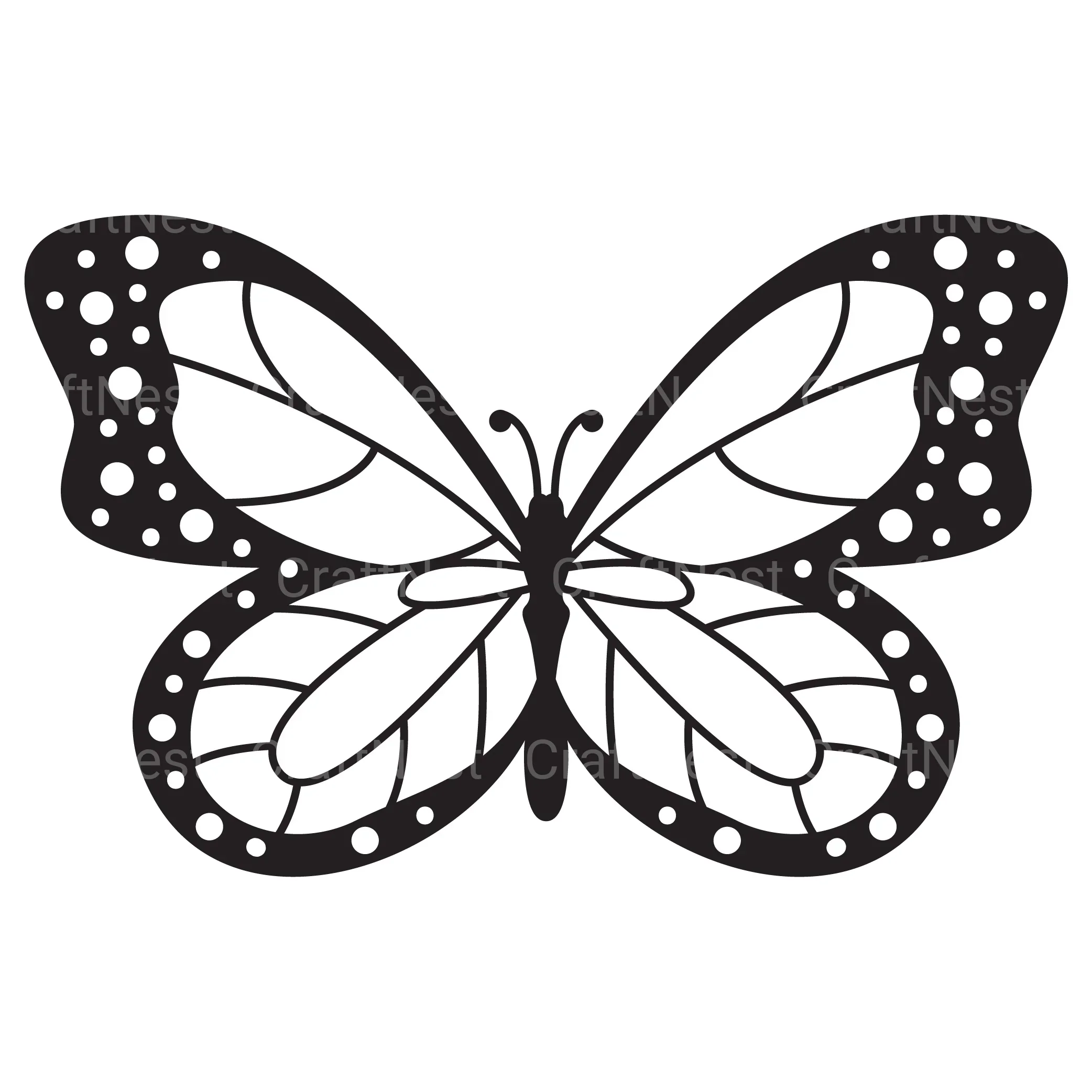 Butterfly 3D Layered Papercut Clipart Bundle - Image 2