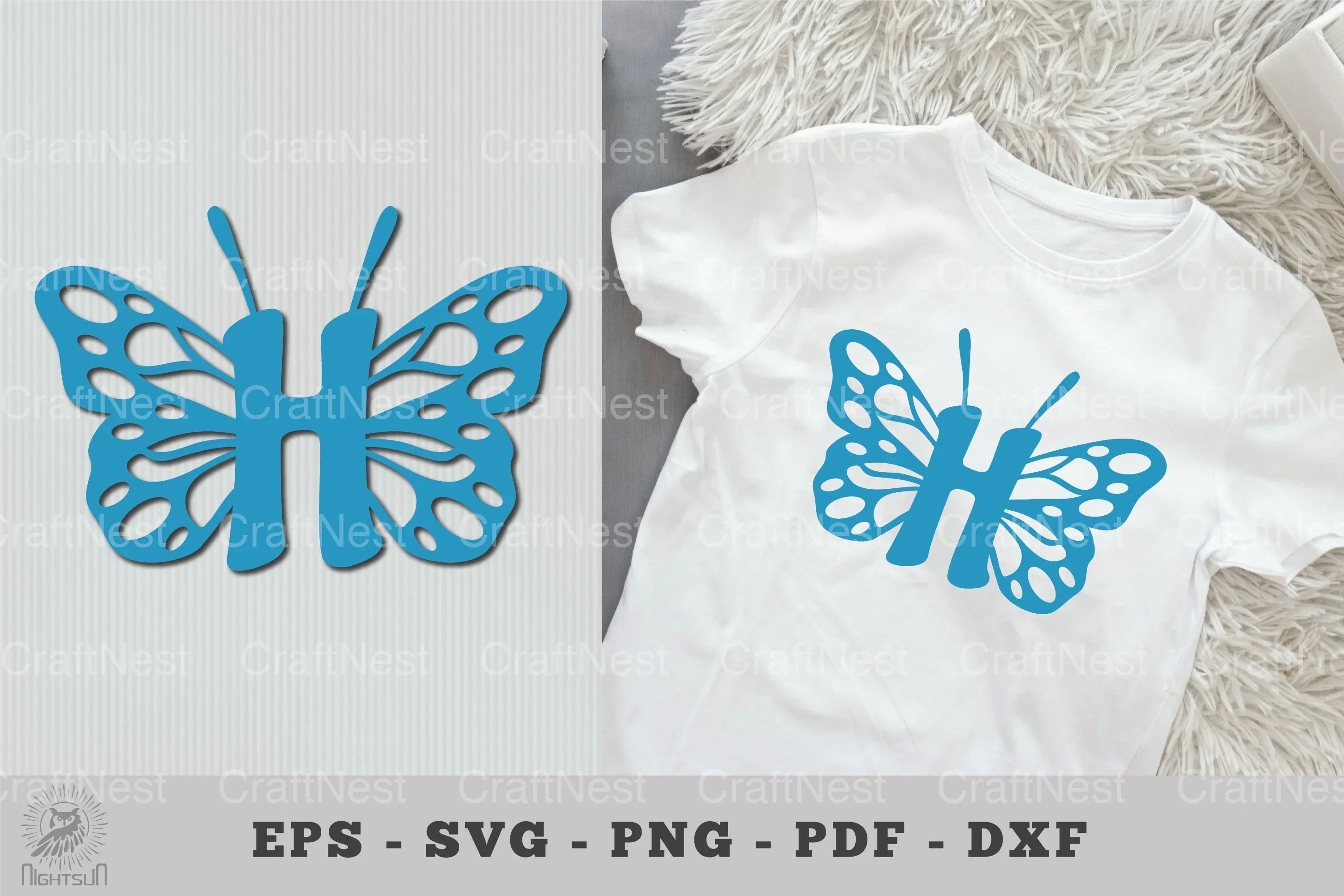 Butterfly Alphabet Letter H Clipart Bundle