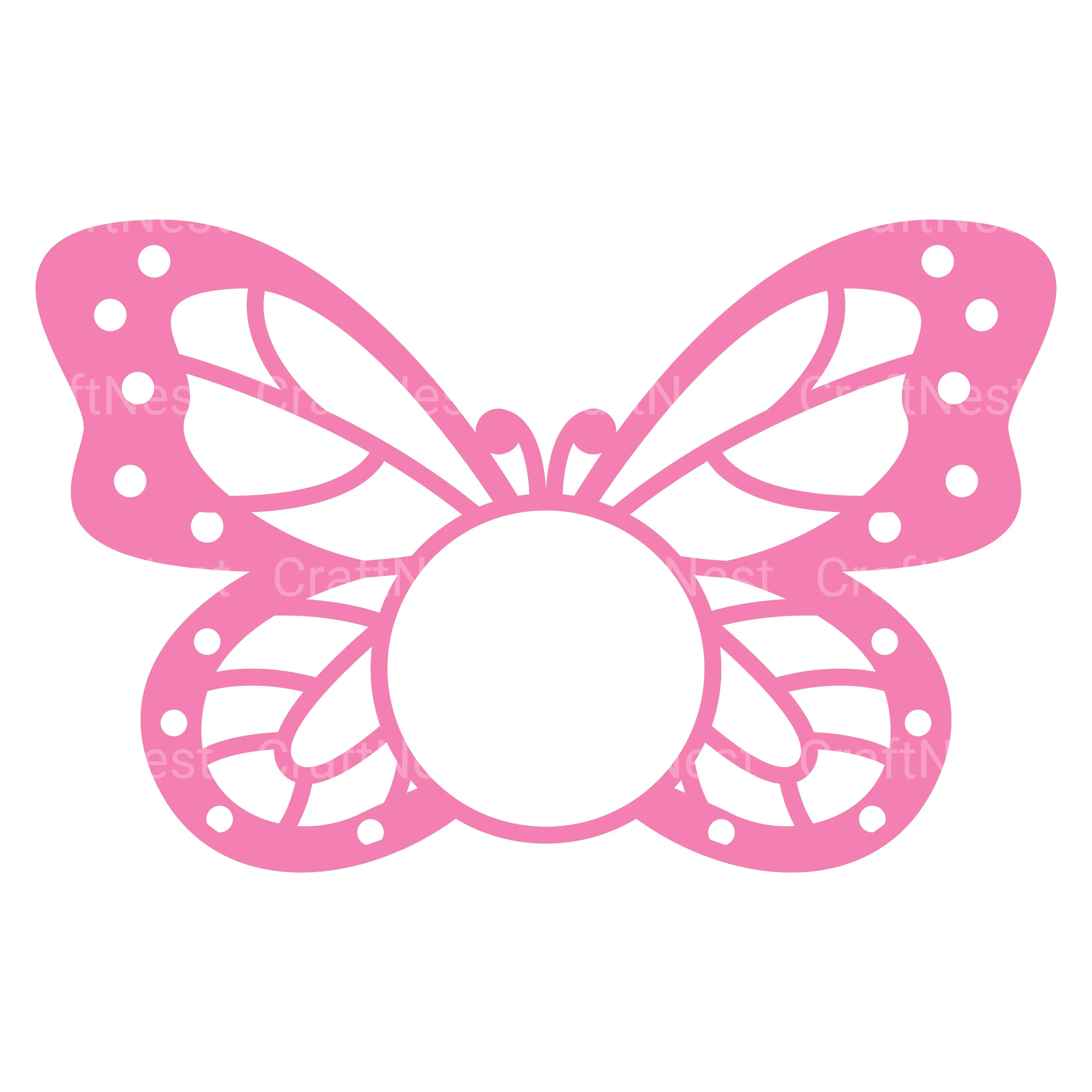 Butterfly Candy Holder SVG Bundle Clipart - Image 5