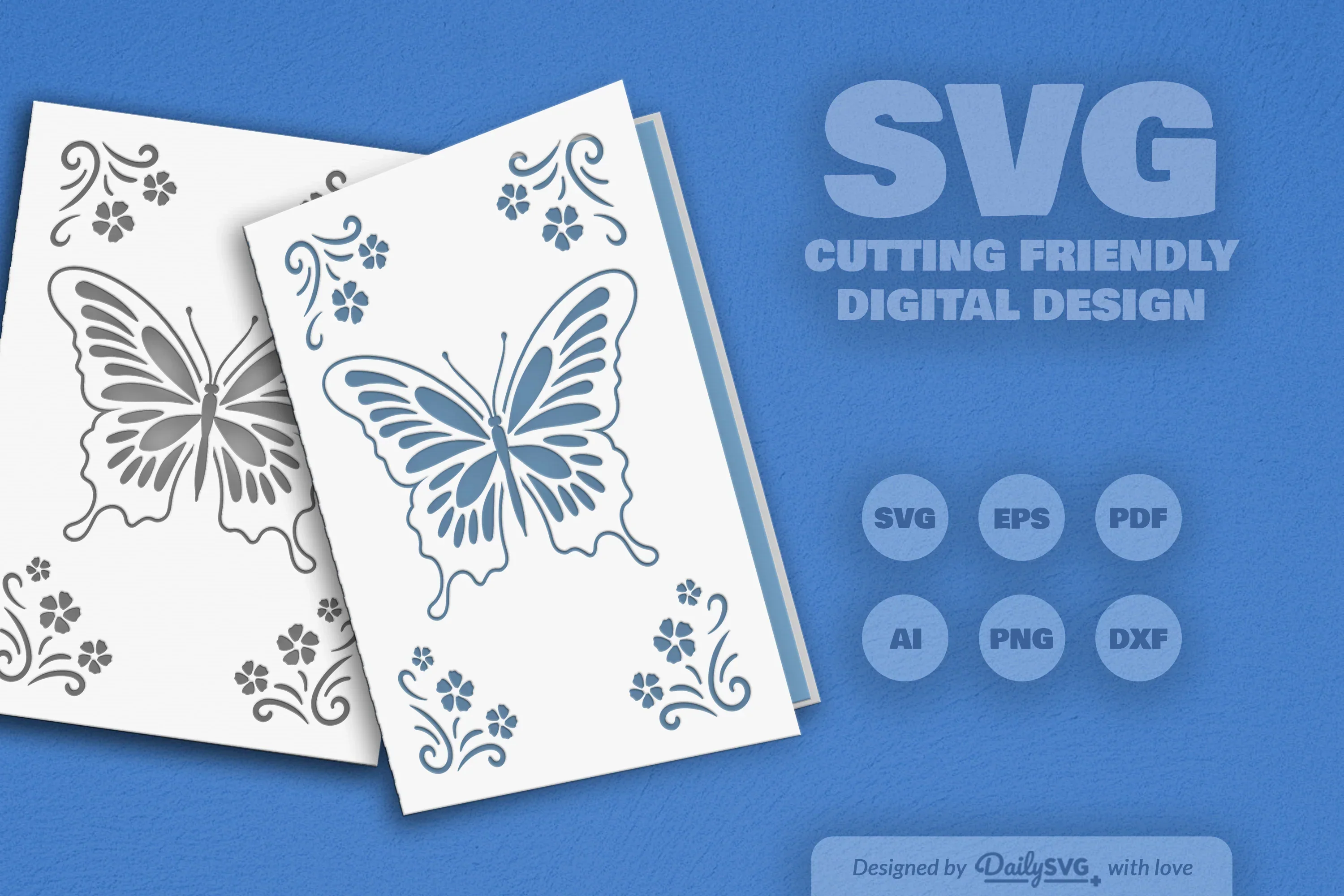 Butterfly Floral SVG Bundle Collection - Image 2