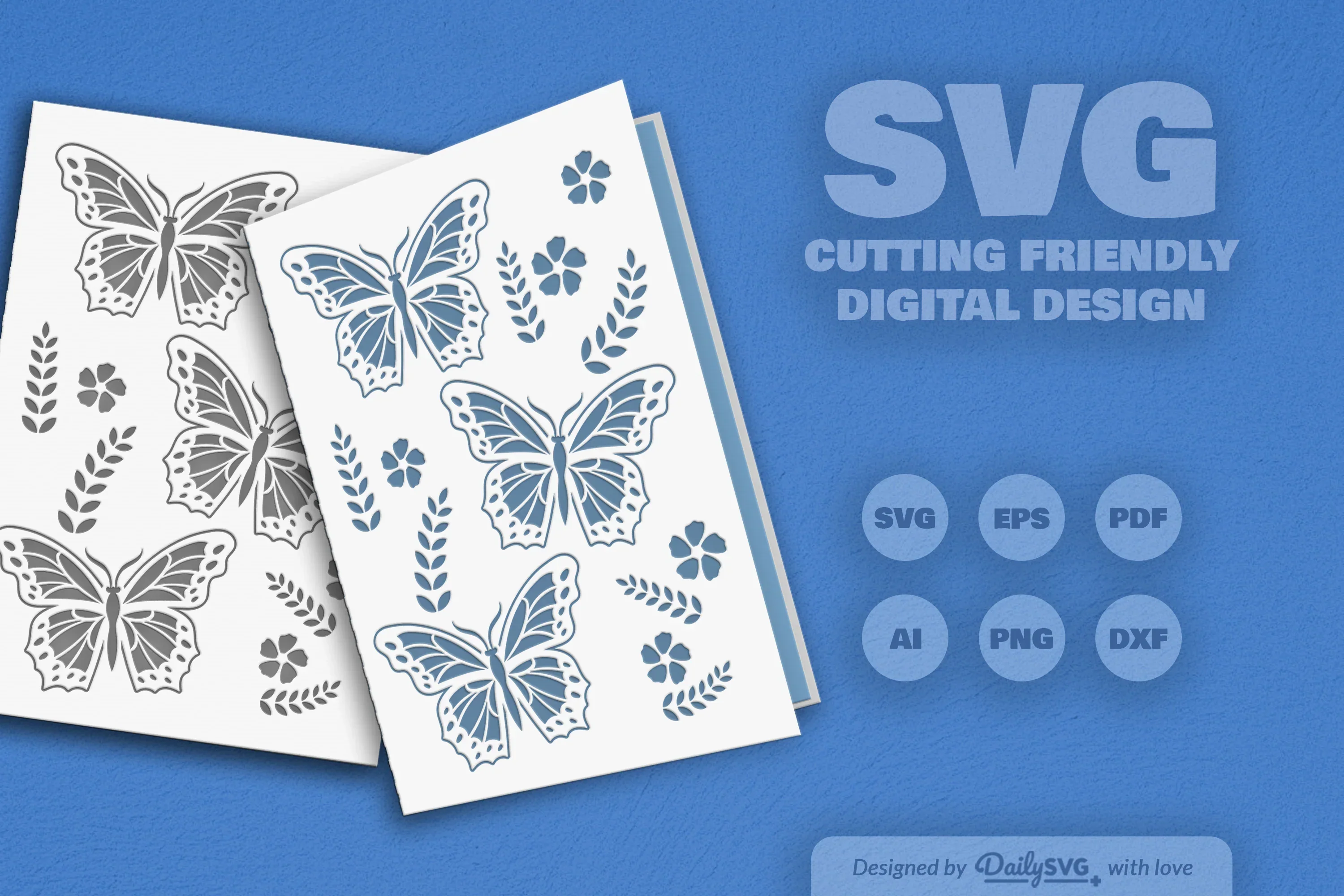 Butterfly Folk Art SVG Bundle - Image 2