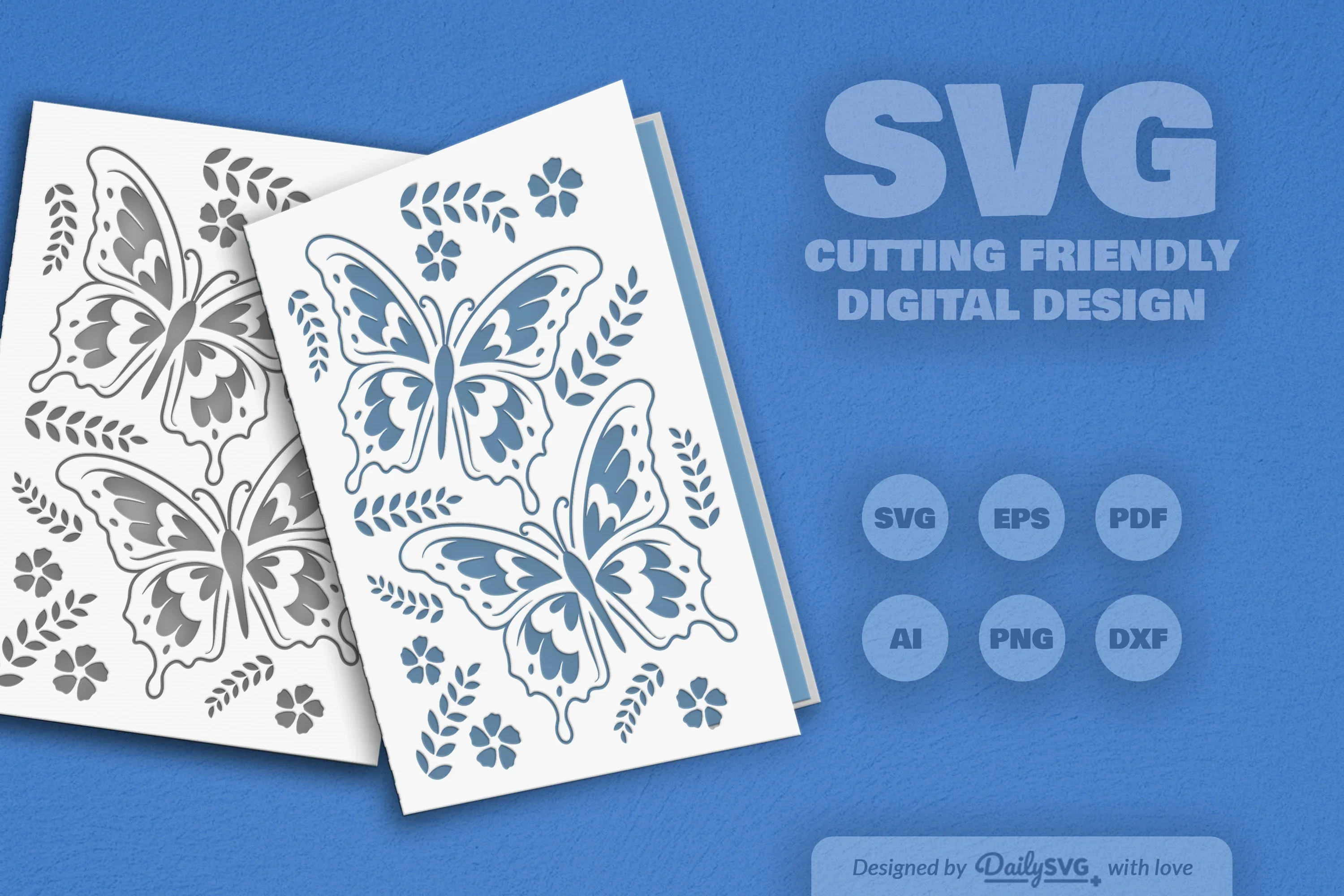 Butterfly Folk Art SVG Bundle - Image 2