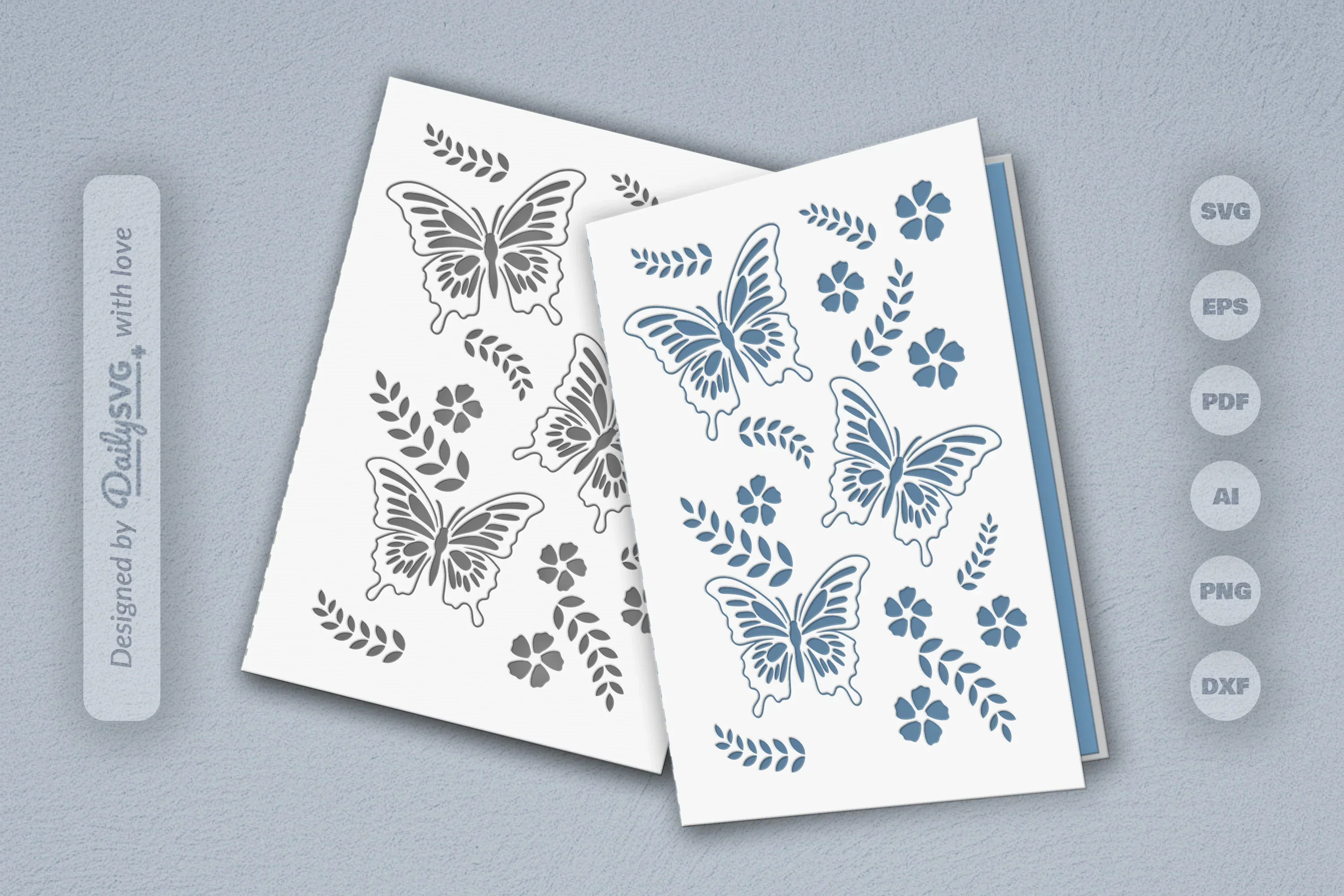 Butterfly Folk Art SVG Bundle