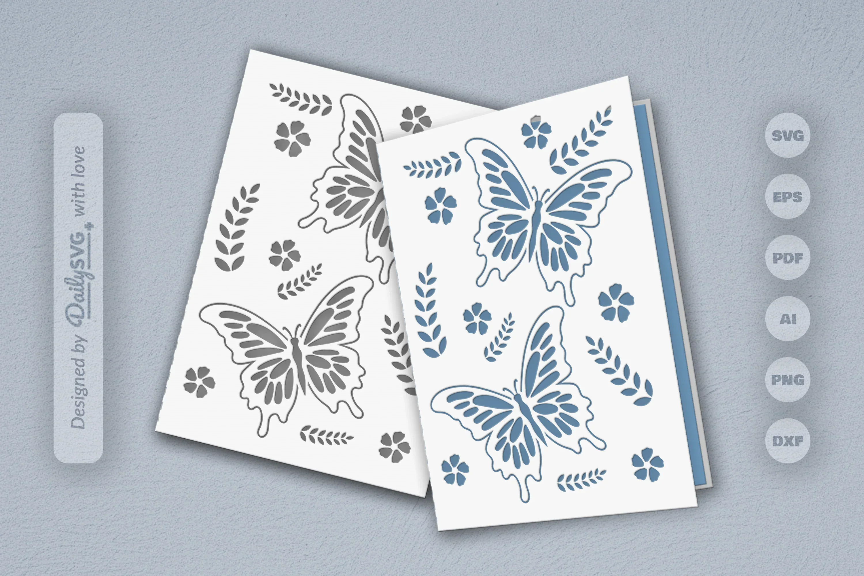 Butterfly Folk Art SVG Bundle
