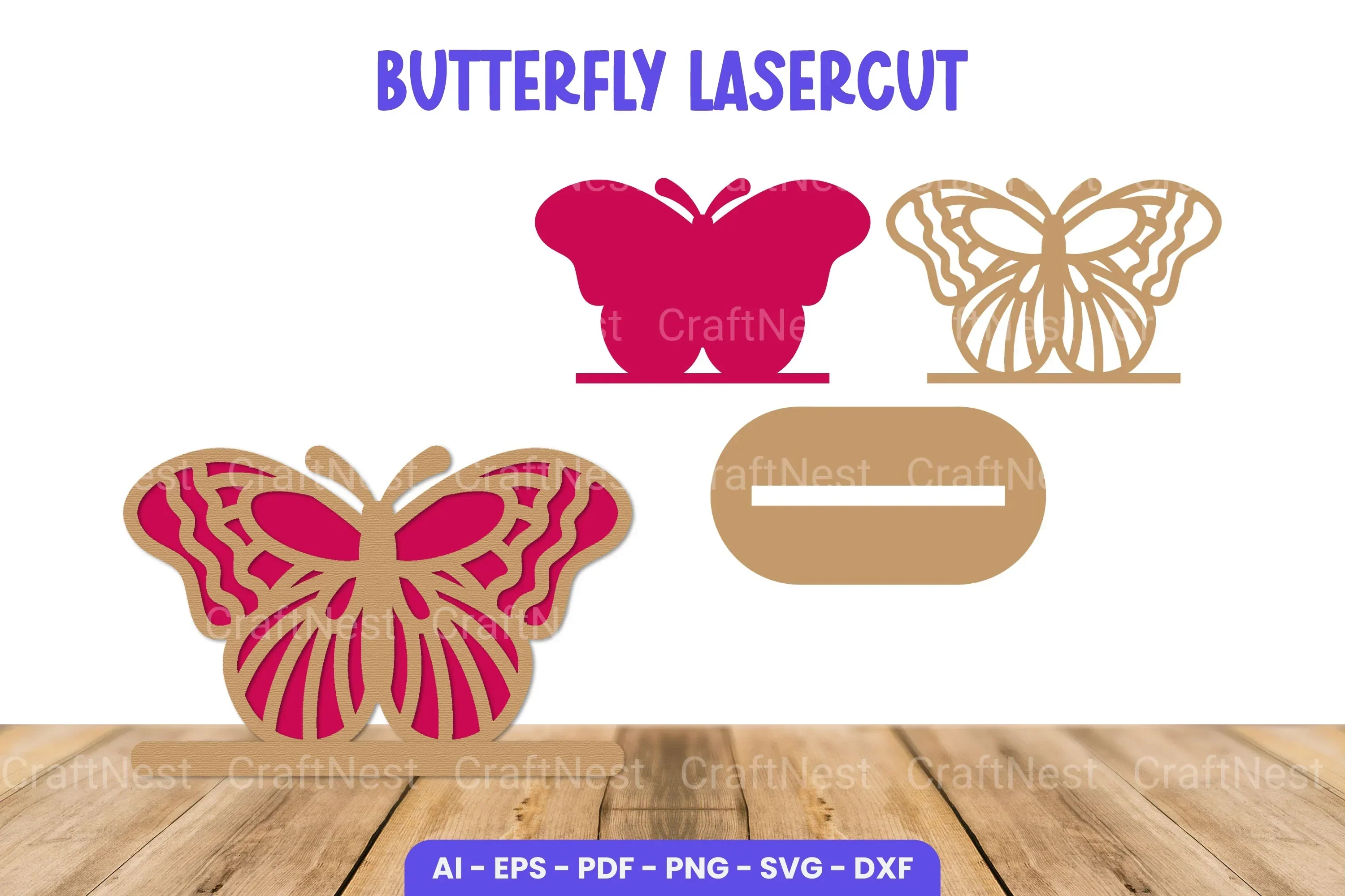 Butterfly Lasercut SVG Bundle