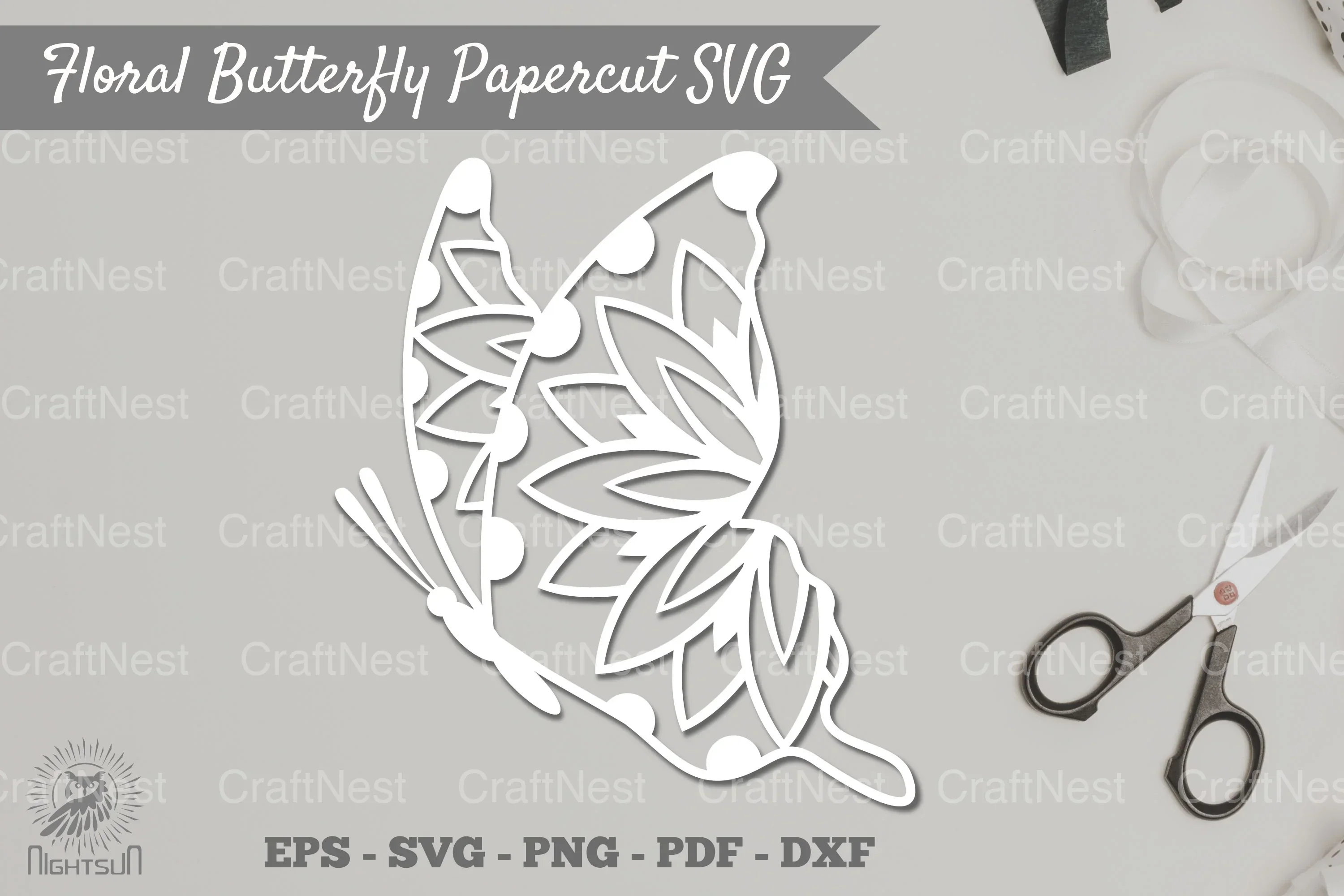 Butterfly Mandala Papercut SVG Bundle