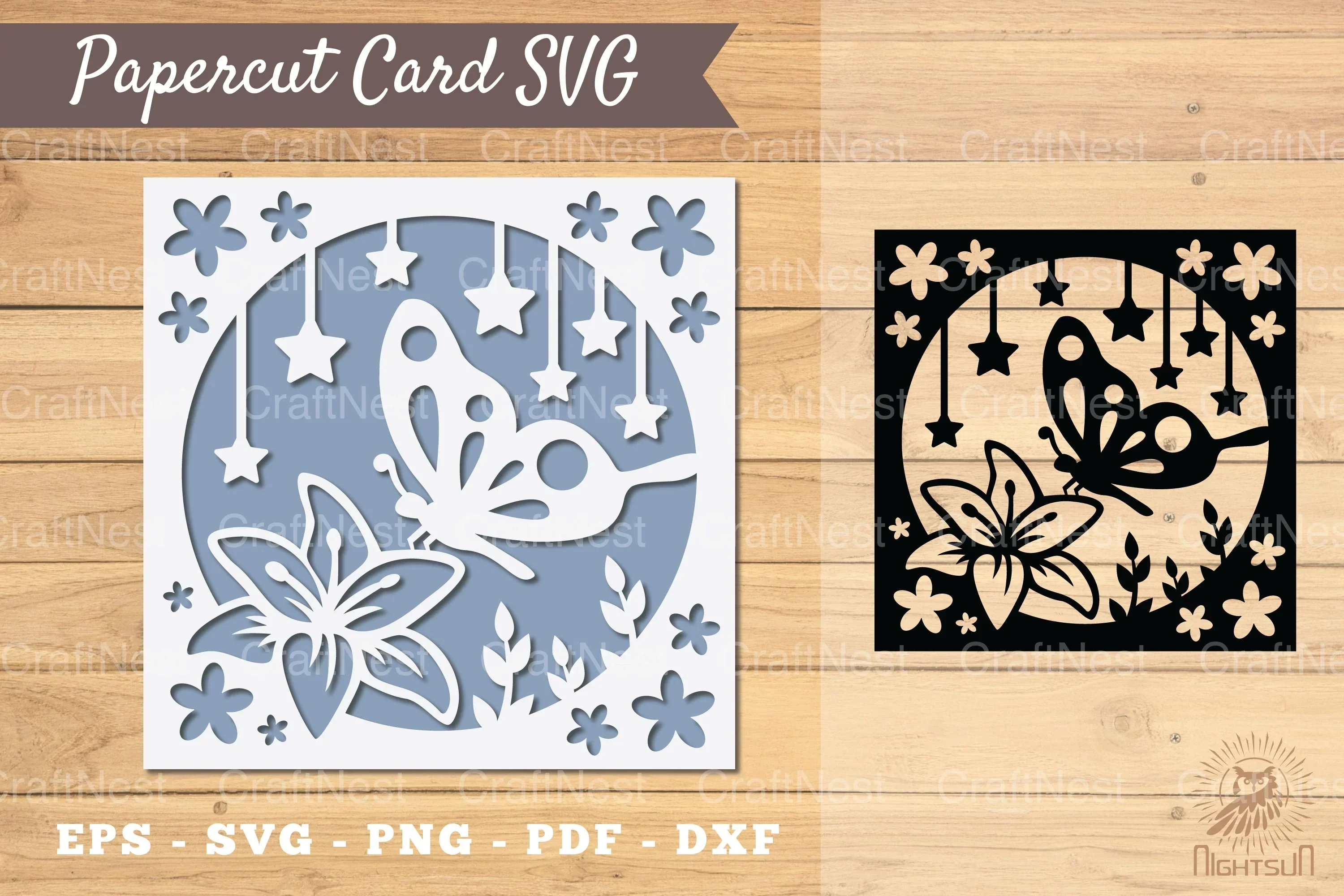 Butterfly Papercut Card SVG Bundle