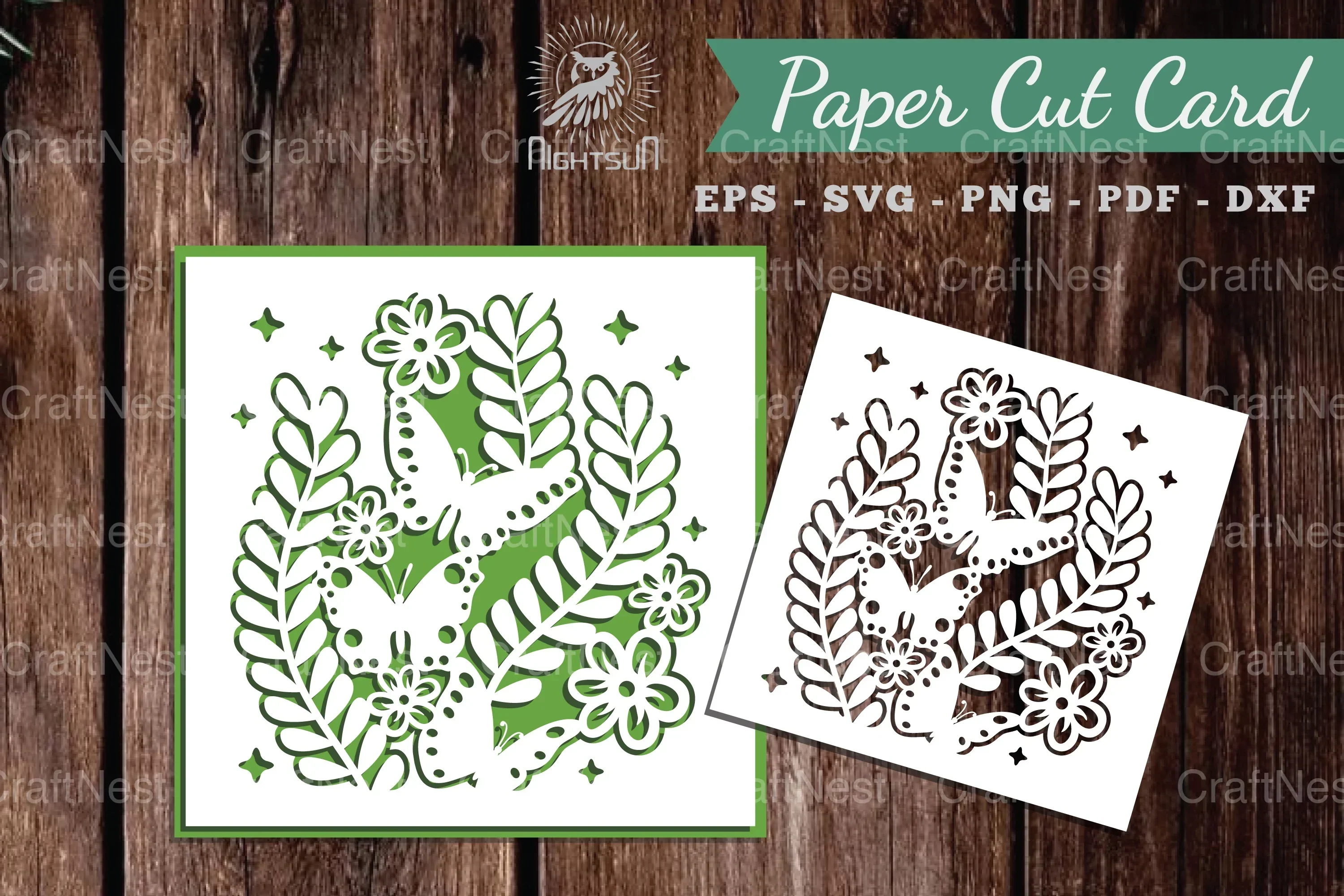 Butterfly Papercut Card SVG Bundle