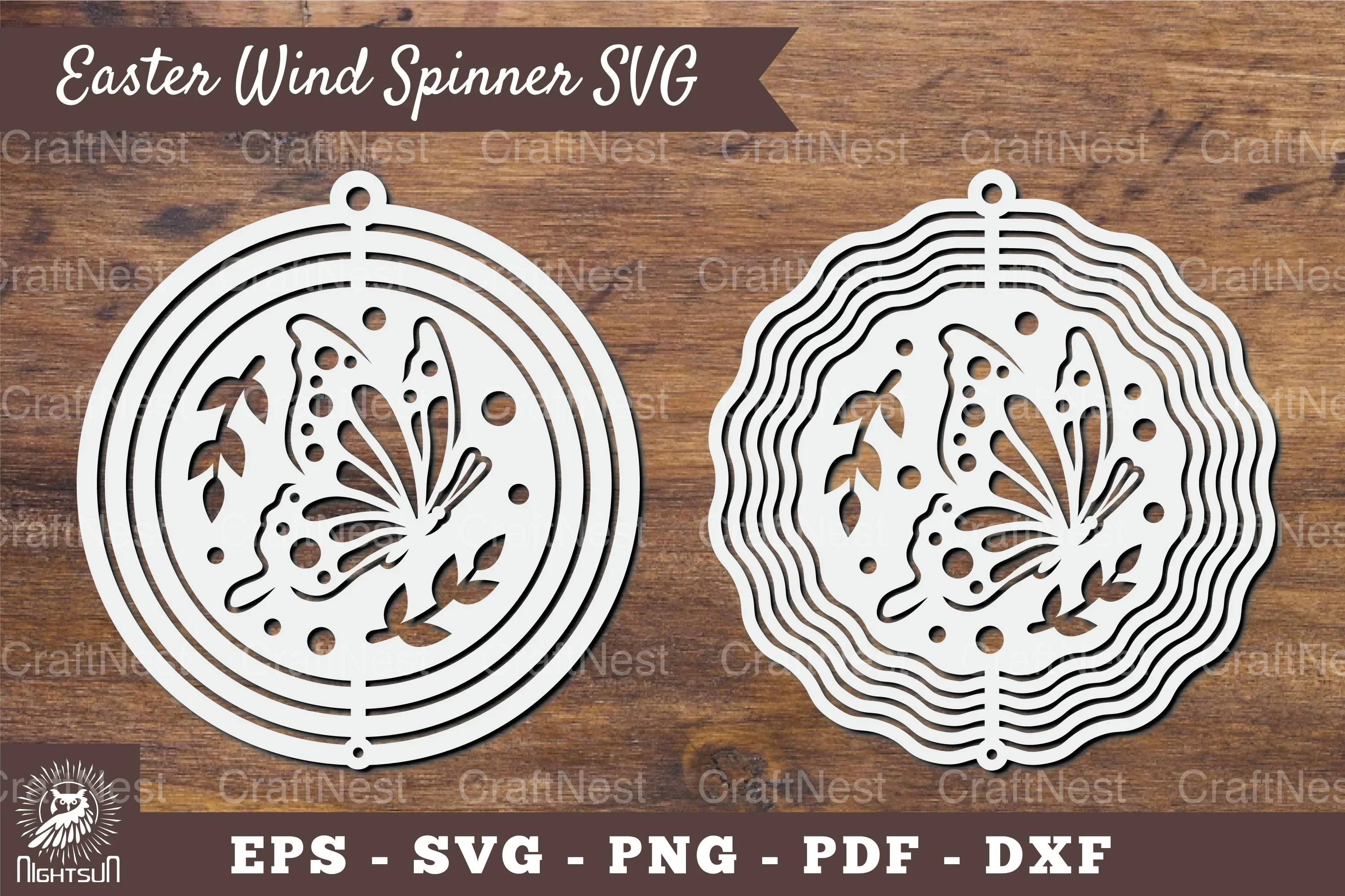 Butterfly Wind Spinner Clipart Bundle