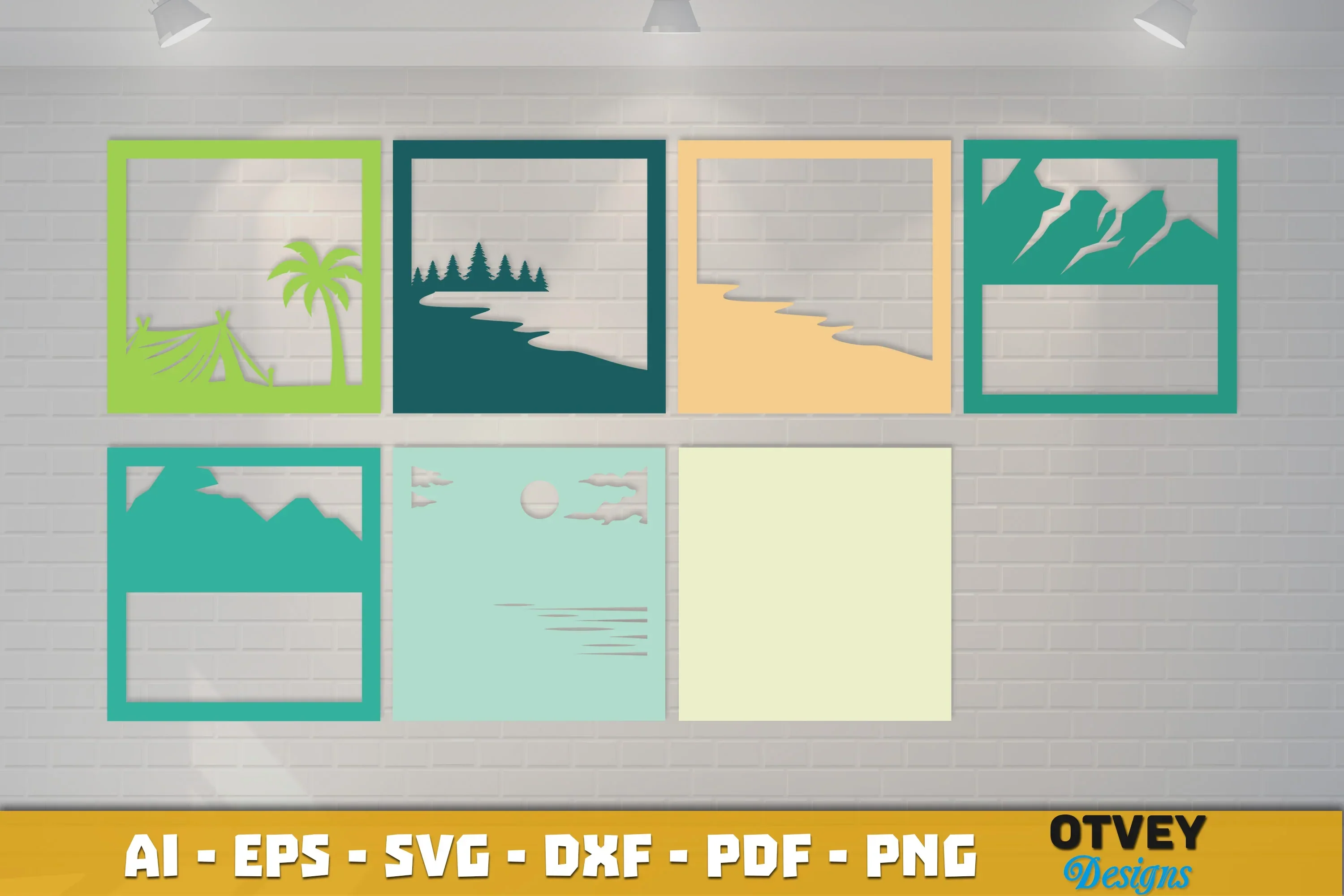 Camping 3D Shadowbox Layered SVG Bundle - Image 3
