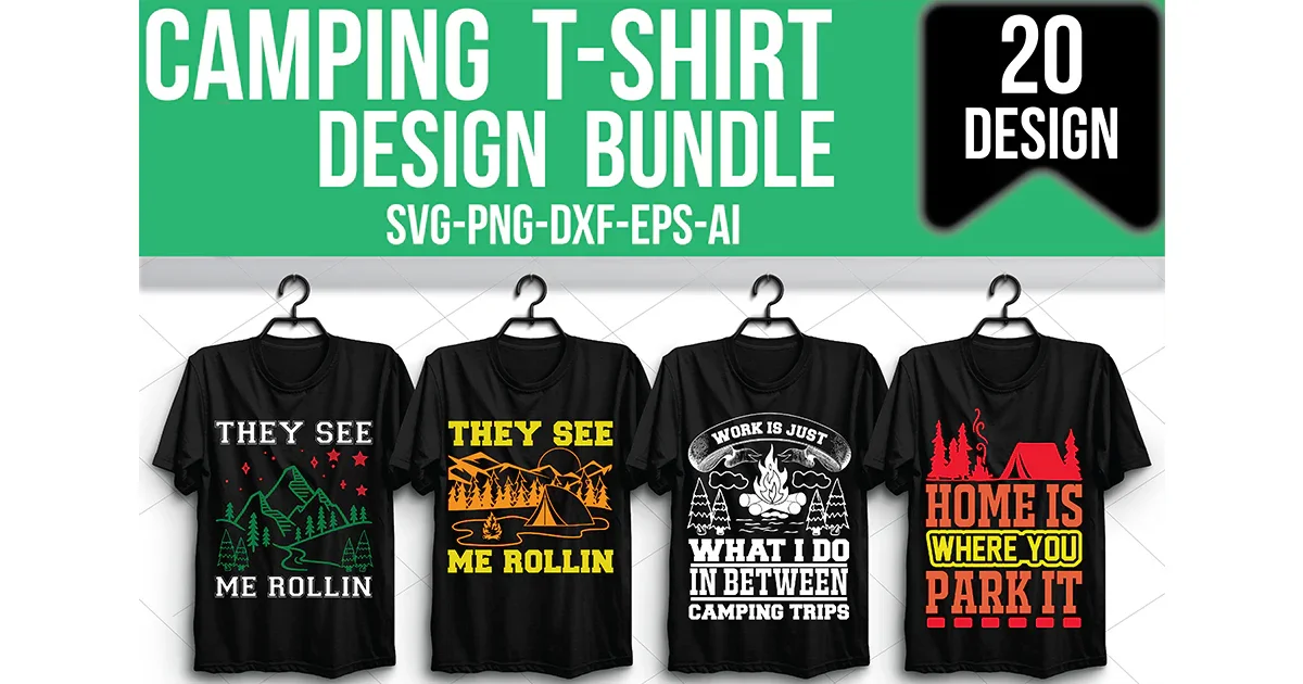 Camping T-Shirt Bundle