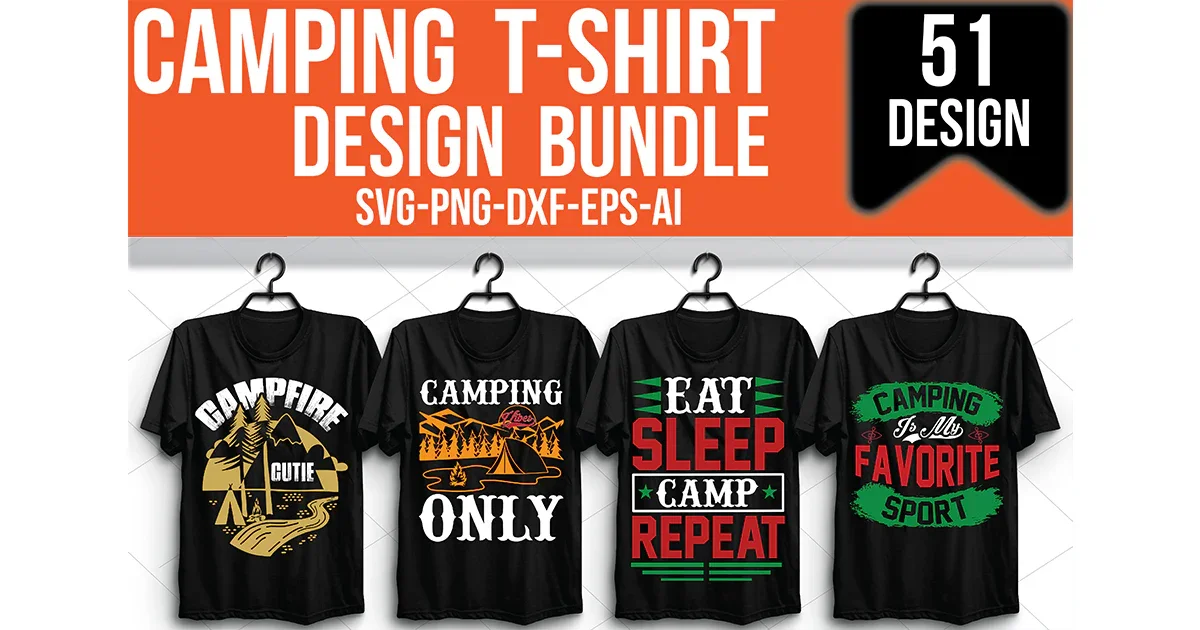 Camping T-Shirt Bundle