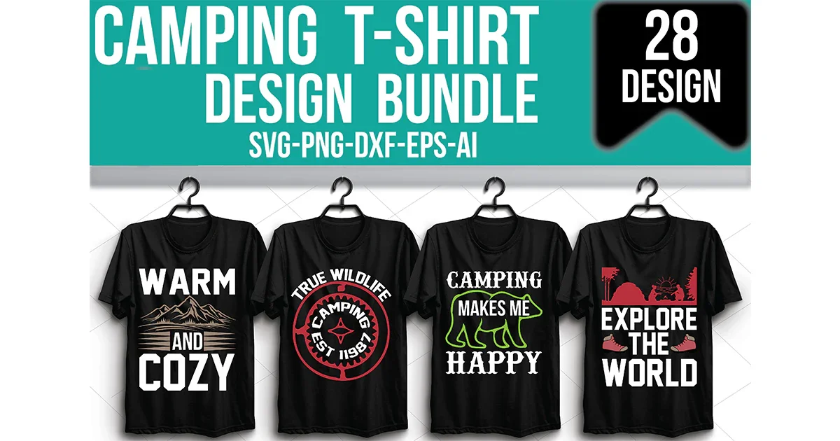 Camping T-Shirt Bundle