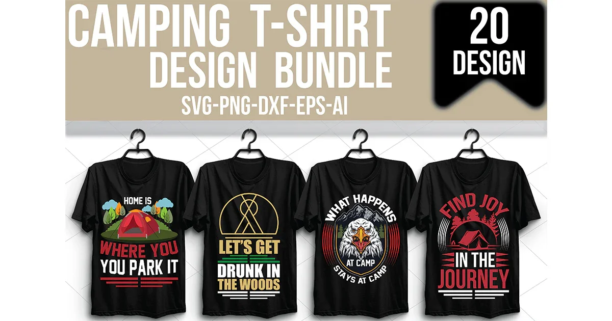Camping T-Shirt Bundle