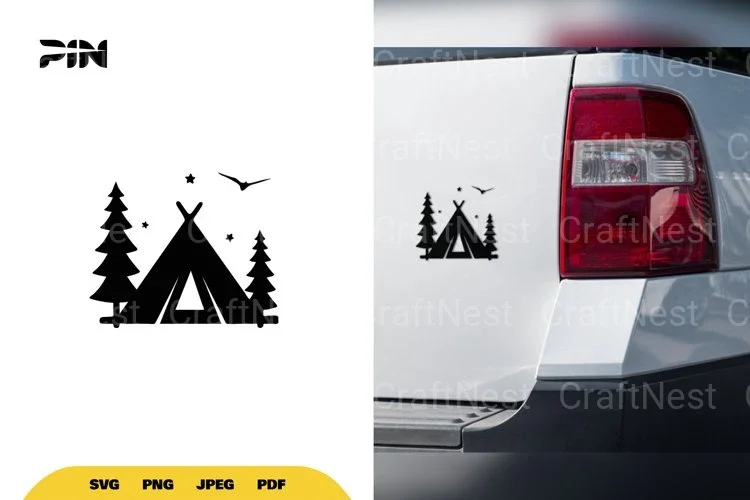 Camping Tent SVG Bundle Clipart