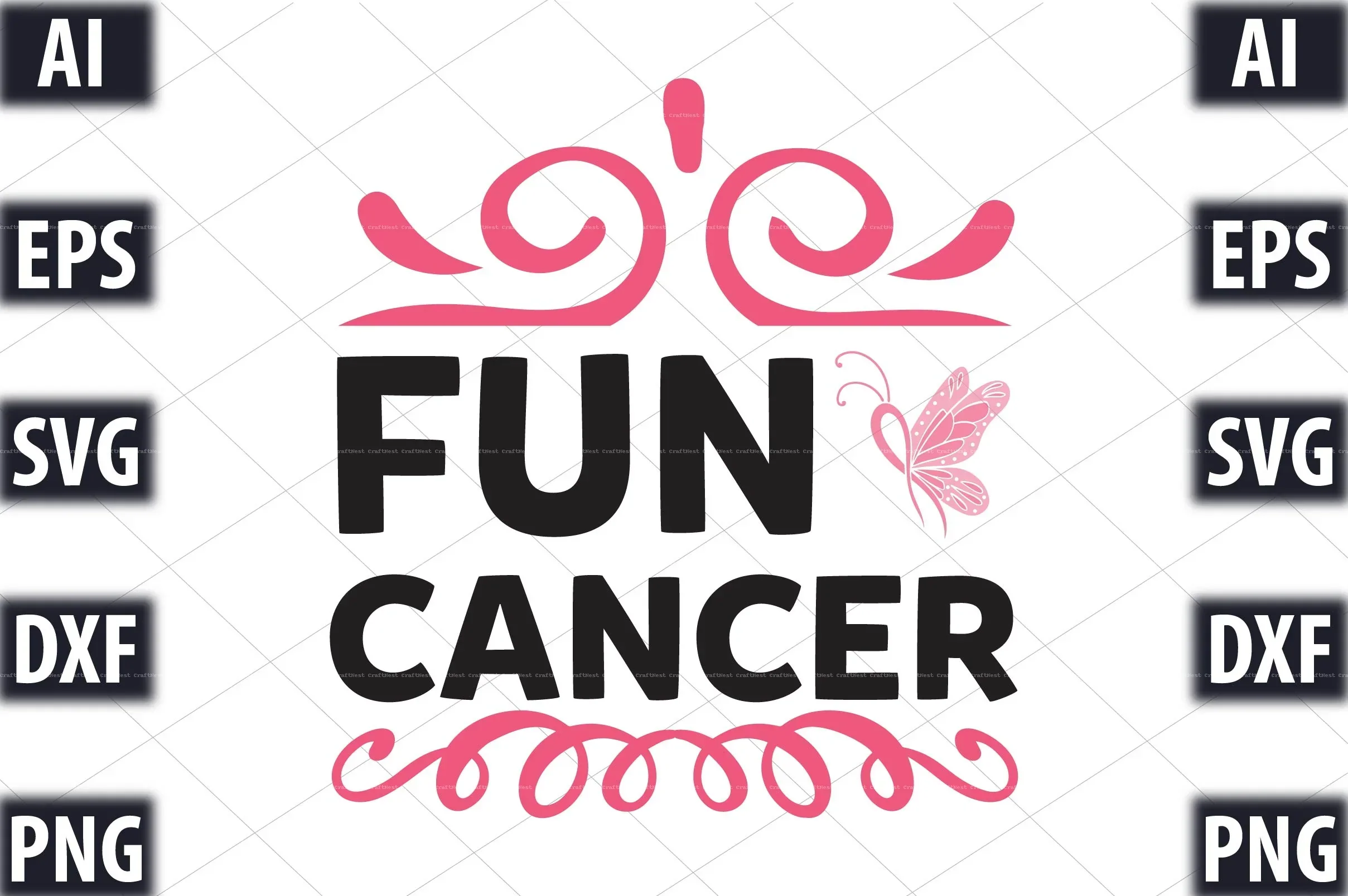 Cancer Awareness SVG Design Bundle - Image 3