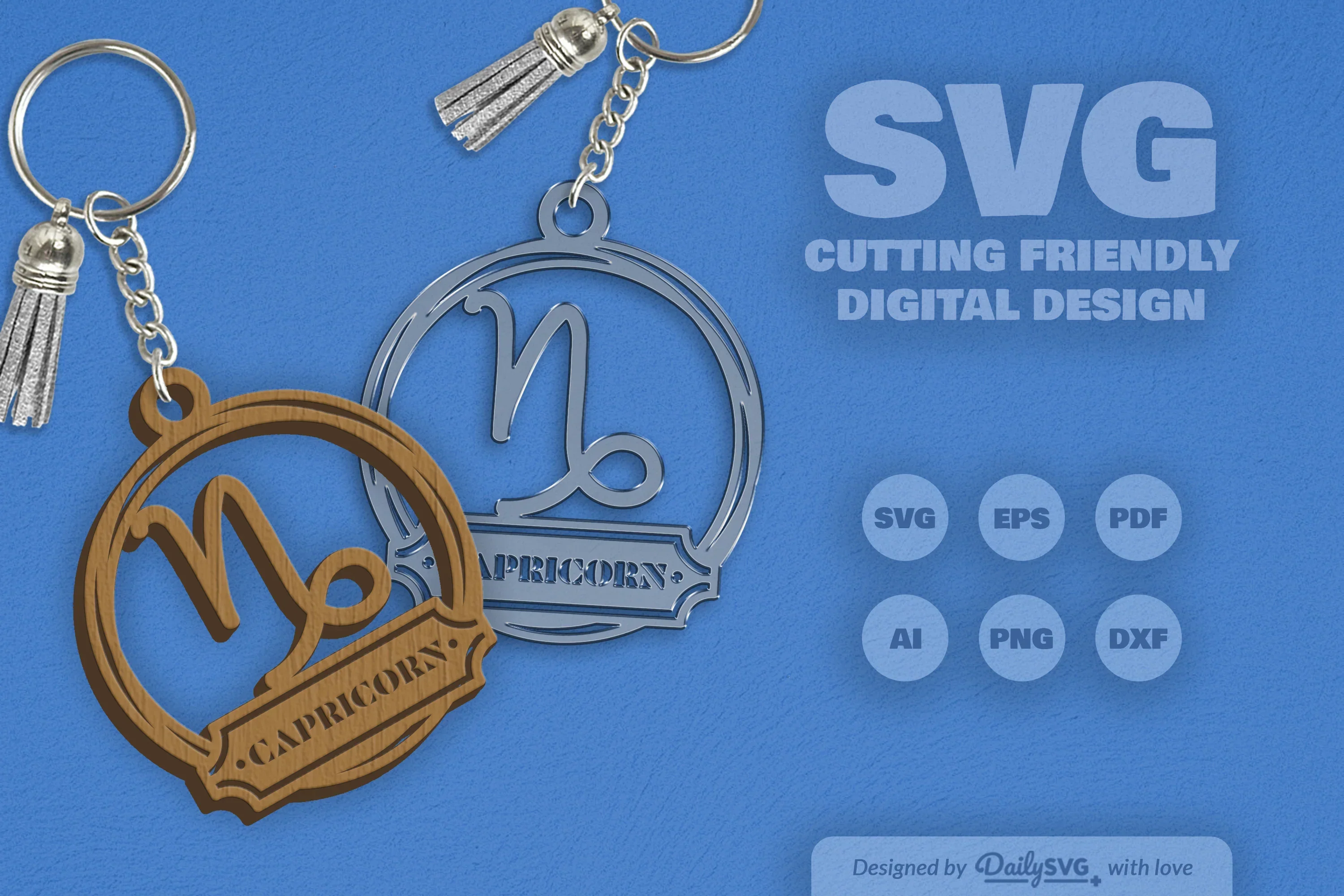 Capricorn Zodiac Sign SVG Bundle - Image 2