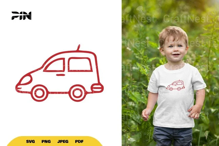 Car Doodle Clipart Bundle