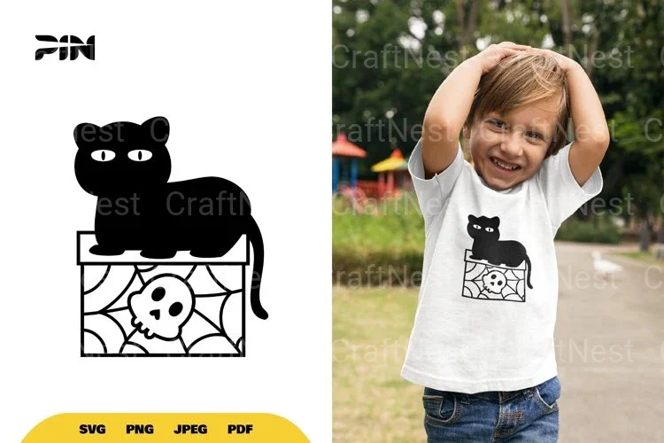 Cat and Skull Halloween SVG Bundle