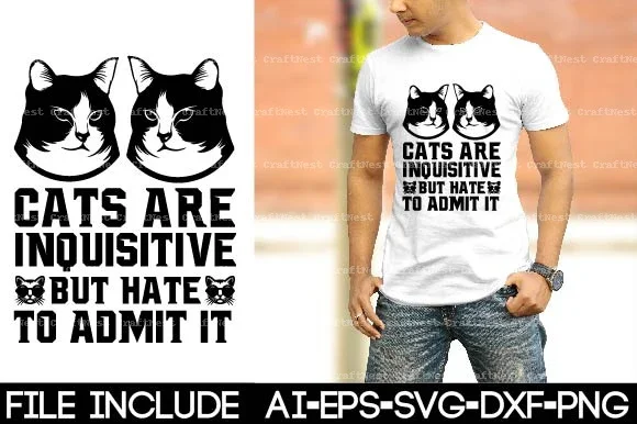 Cat Shirt SVG Bundle - Image 11