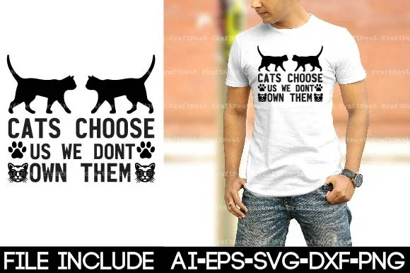 Cat Shirt SVG Bundle - Image 14