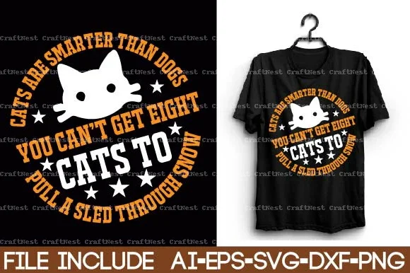 Cat T-Shirt SVG Bundle - Image 2
