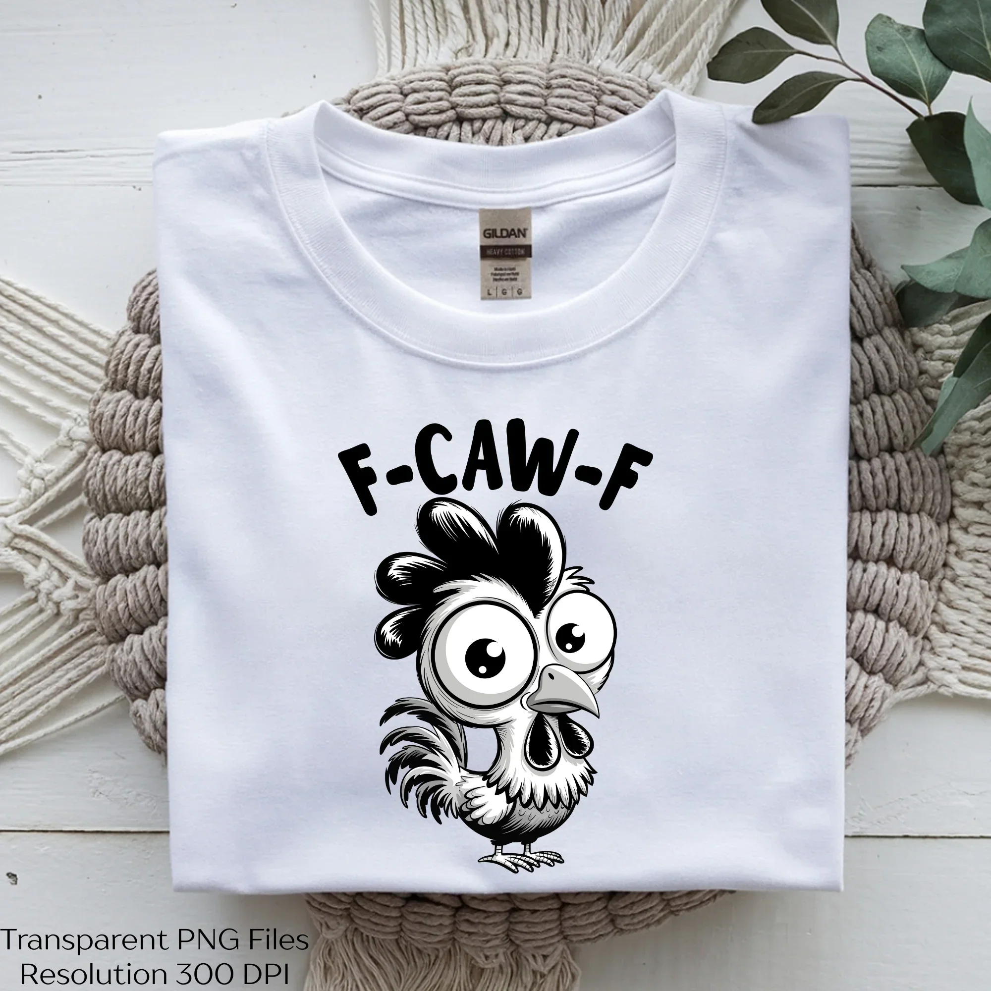 Caw Rooster Chicken Pun SVG Bundle