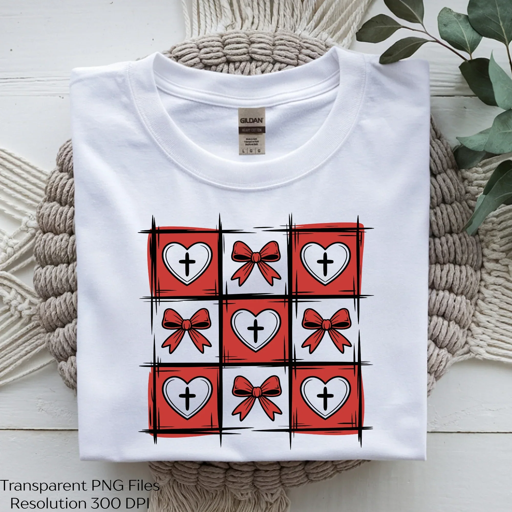 Checkered Retro Heart Coquette Valentine Clipart Bundle