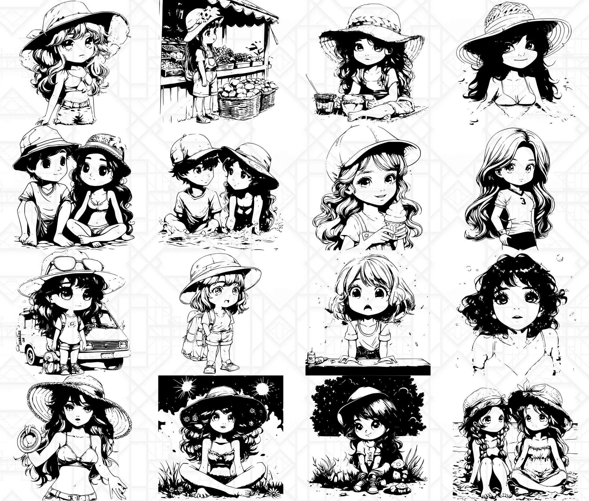 Chibi Summer SVG Bundle - Image 3