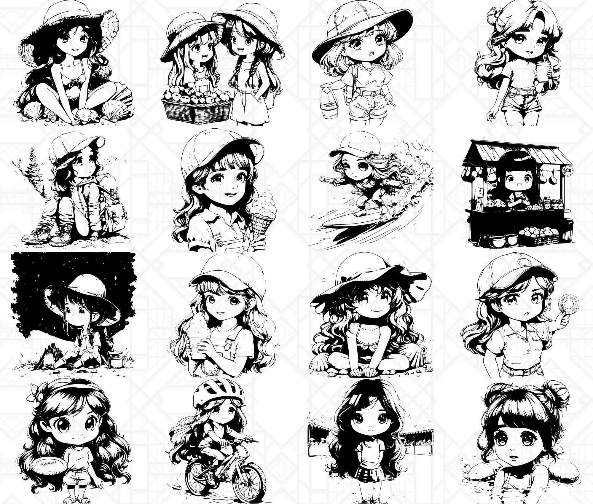 Chibi Summer SVG Bundle - Image 4