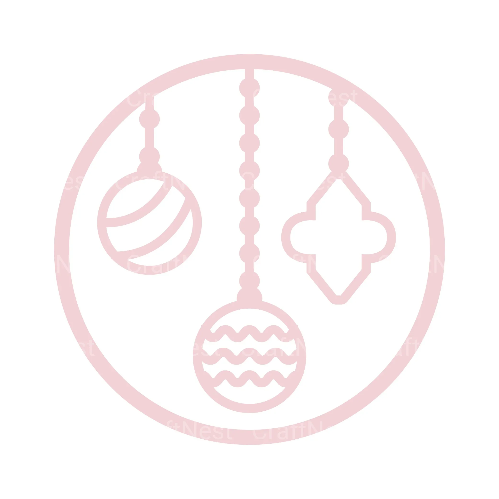 Christmas Bauble Mandala 3D Layered Papercut Clipart Bundle - Image 7