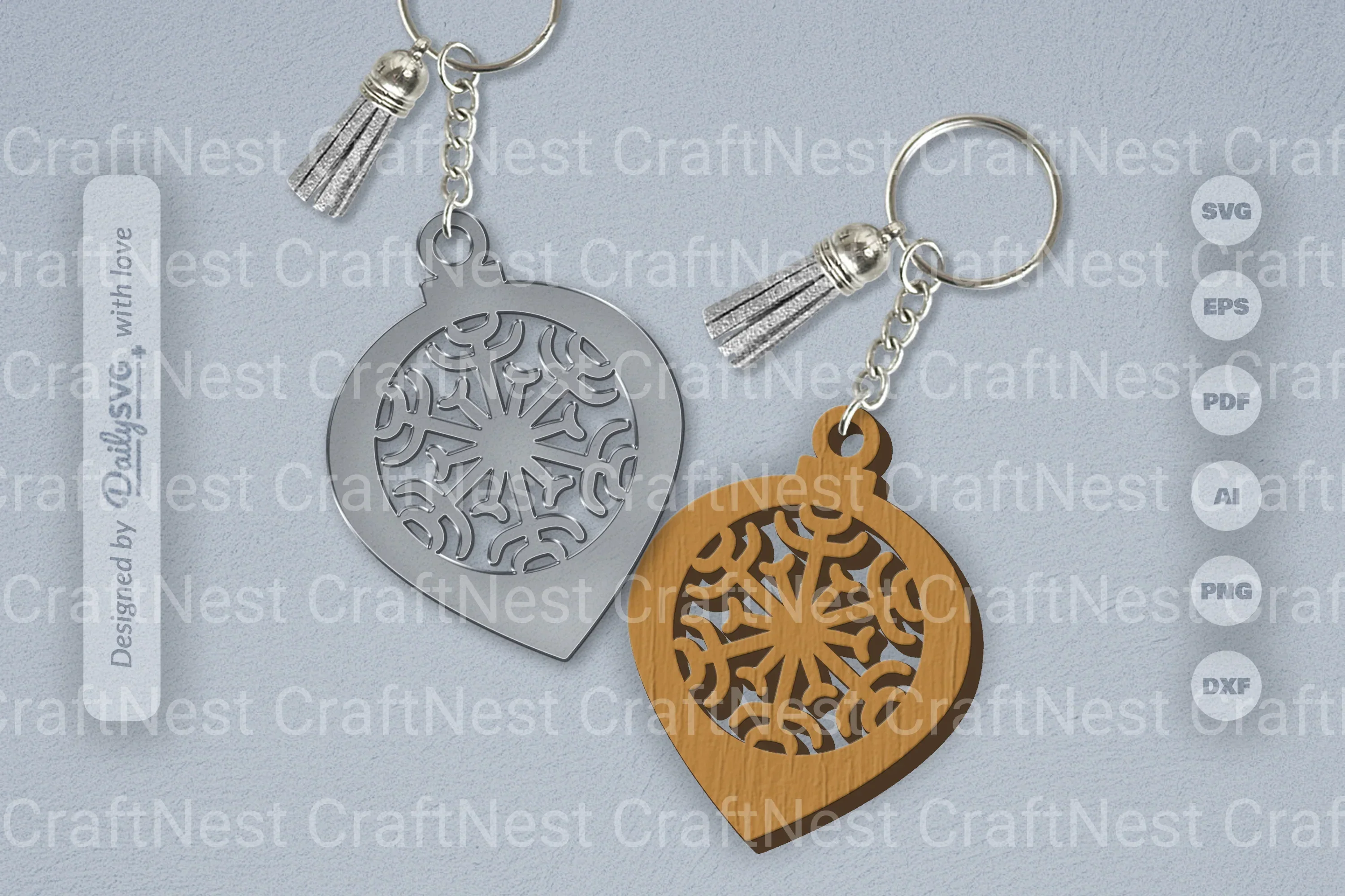 Christmas Bauble Snowflakes SVG Bundle