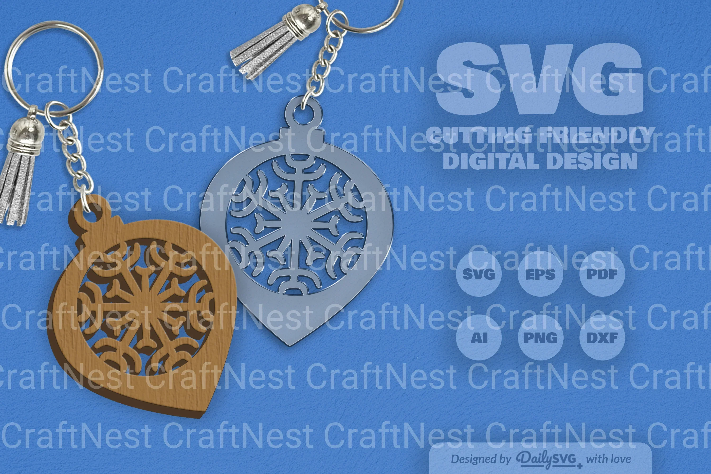 Christmas Bauble Snowflakes SVG Bundle - Image 2