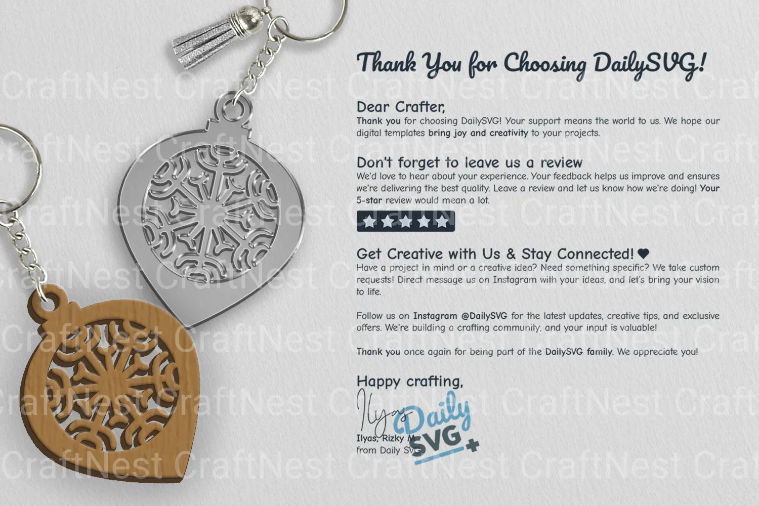 Christmas Bauble Snowflakes SVG Bundle - Image 3